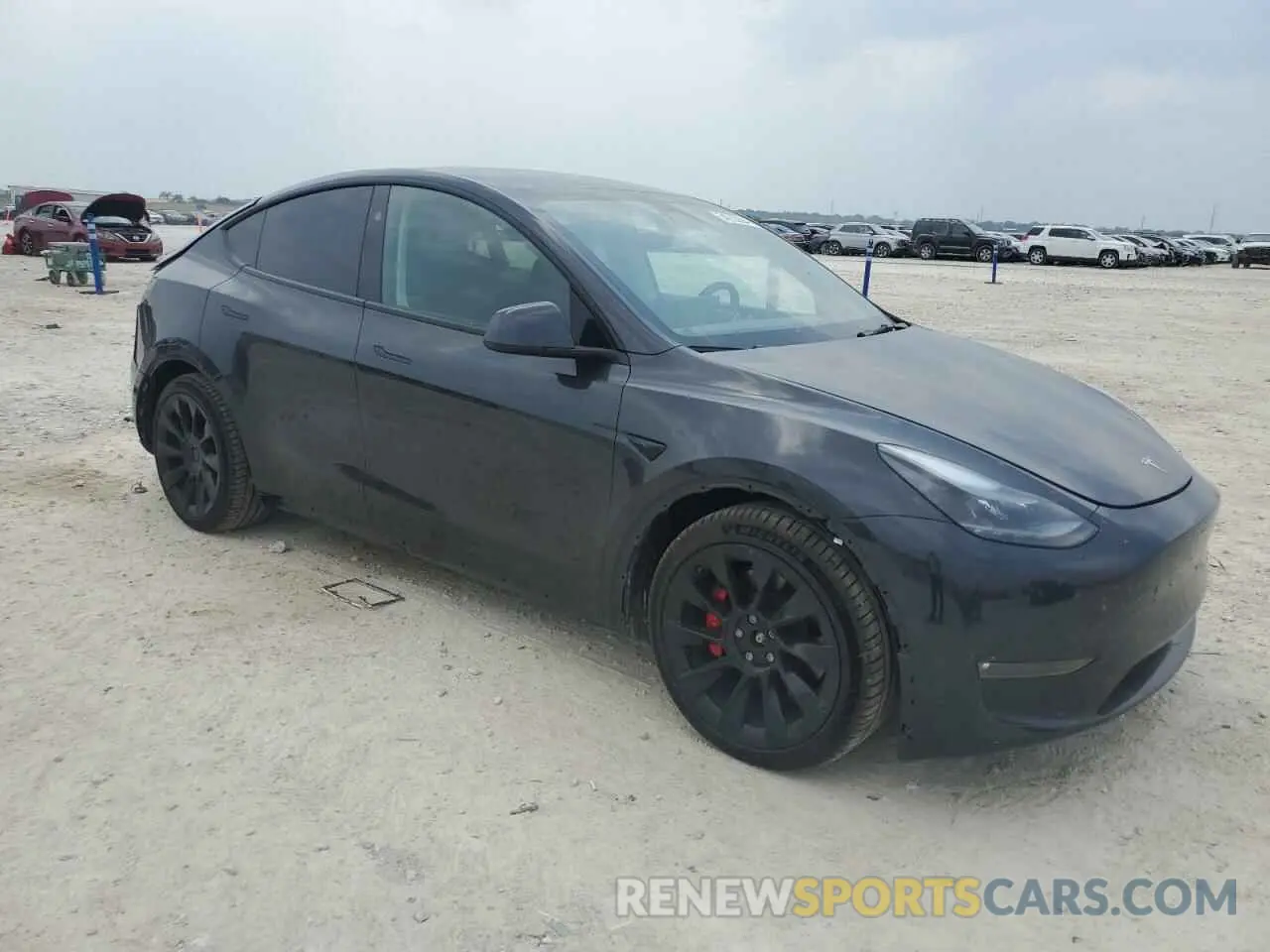 4 fotografías del automóvil dañado 7SAYGDEF8RF037091 TESLA MODEL Y 2024