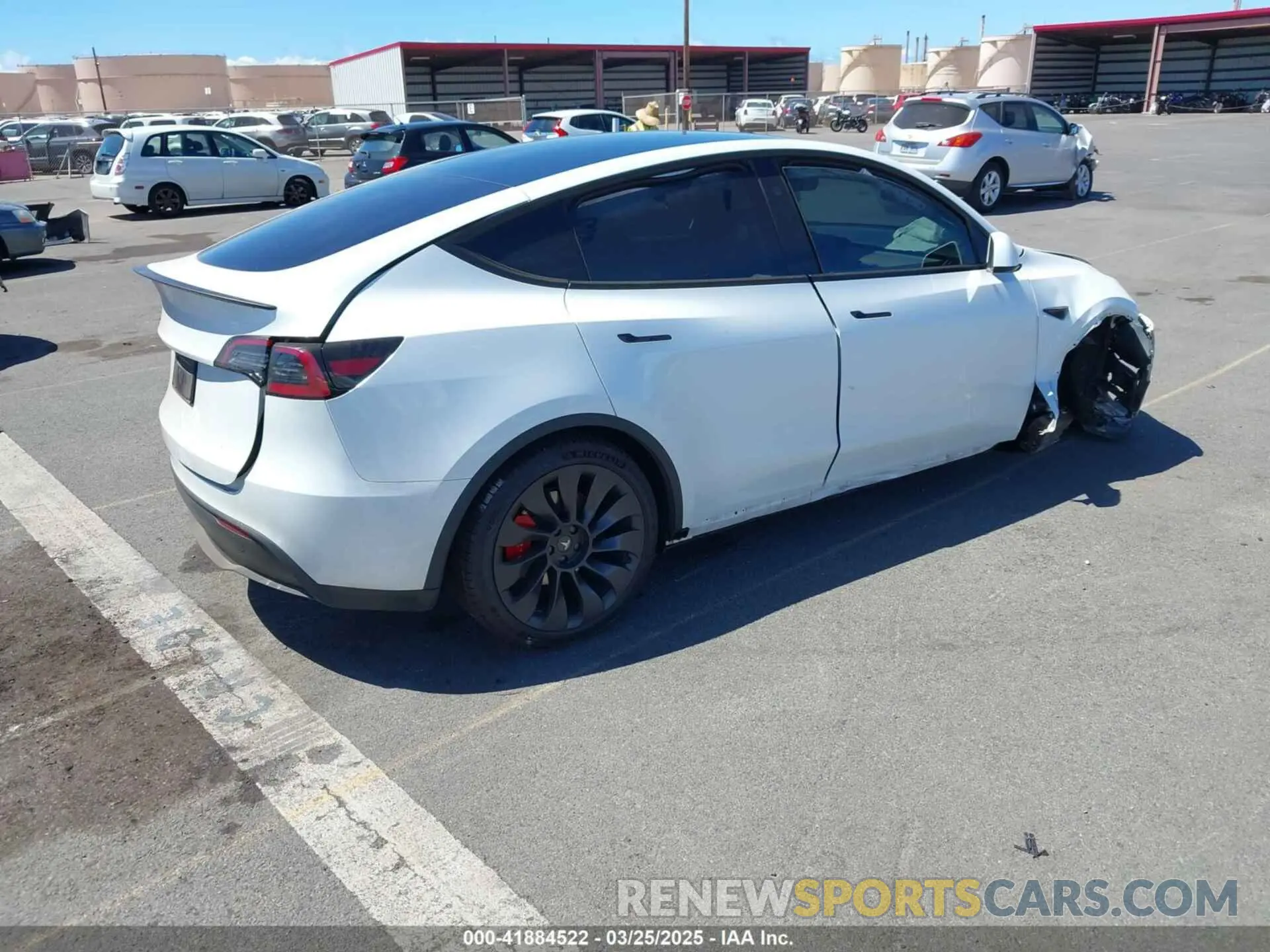 4 fotografías del automóvil dañado 7SAYGDEF9RF062033 TESLA MODEL Y 2024