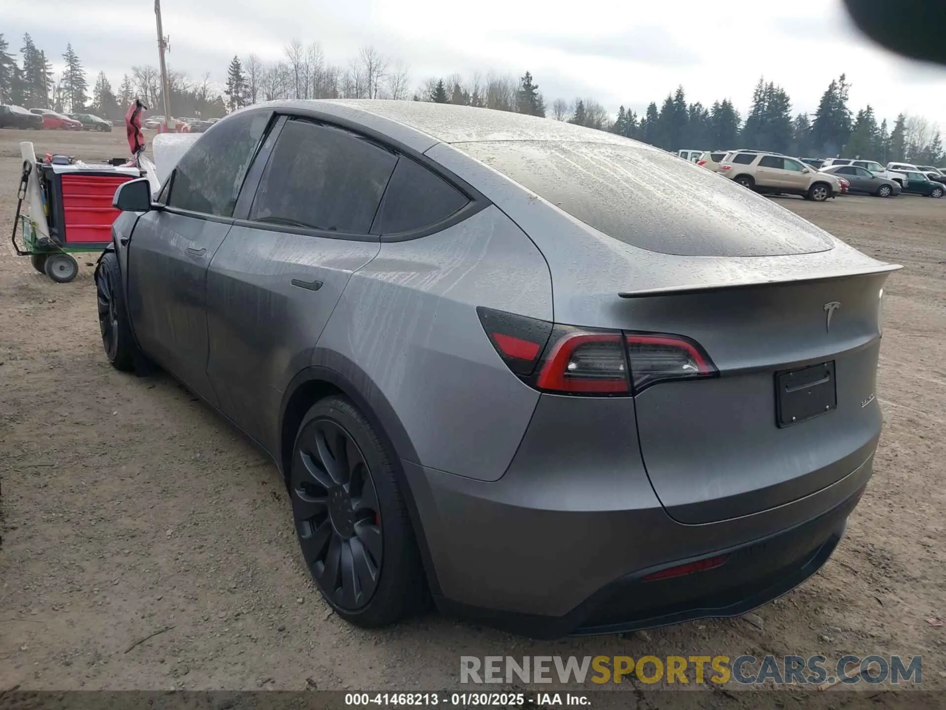 3 fotografías del automóvil dañado 7SAYGDEF9RF109982 TESLA MODEL Y 2024