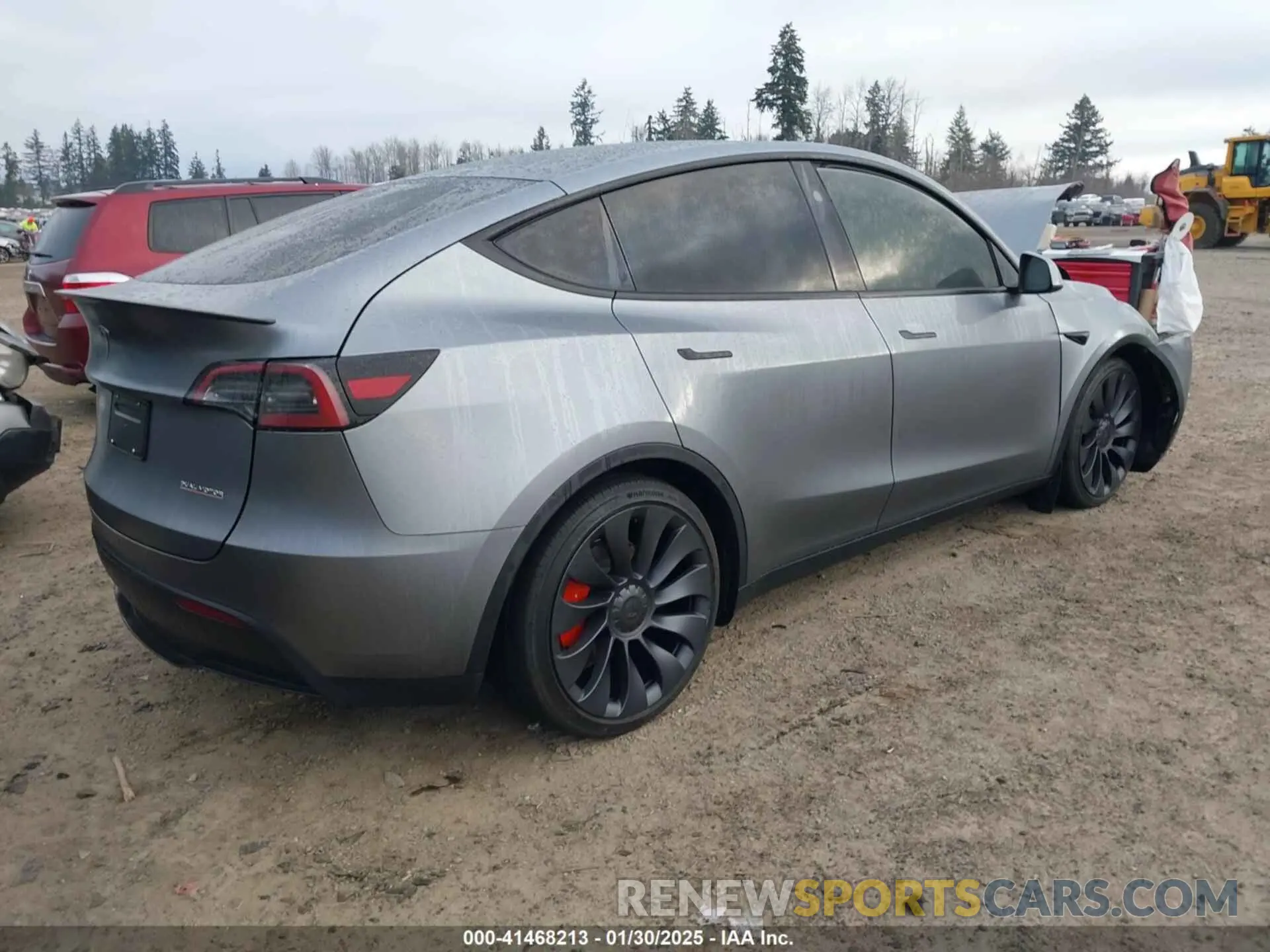 4 fotografías del automóvil dañado 7SAYGDEF9RF109982 TESLA MODEL Y 2024