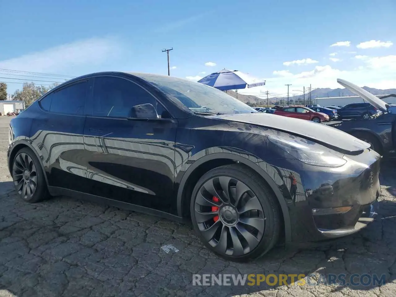 4 fotografías del automóvil dañado 7SAYGDEF9RF130637 TESLA MODEL Y 2024
