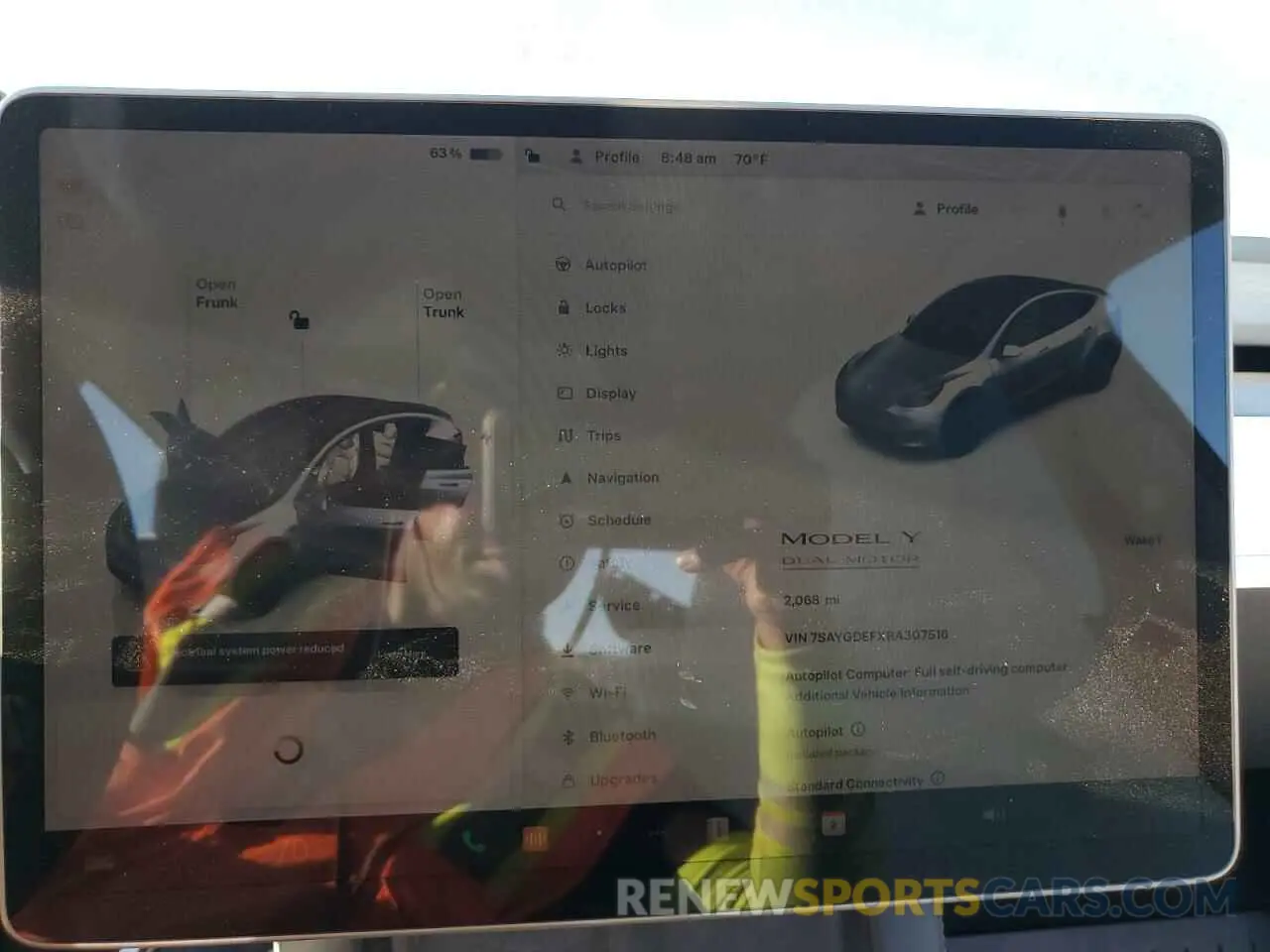 9 fotografías del automóvil dañado 7SAYGDEFXRA307516 TESLA MODEL Y 2024
