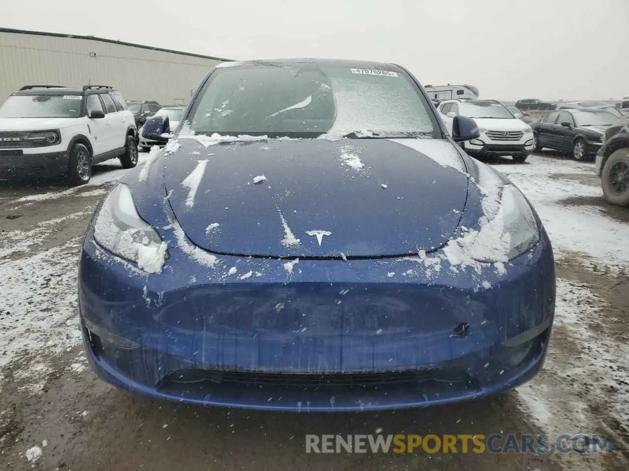 5 fotografías del automóvil dañado LRWYGDEE3RC661444 TESLA MODEL Y 2024