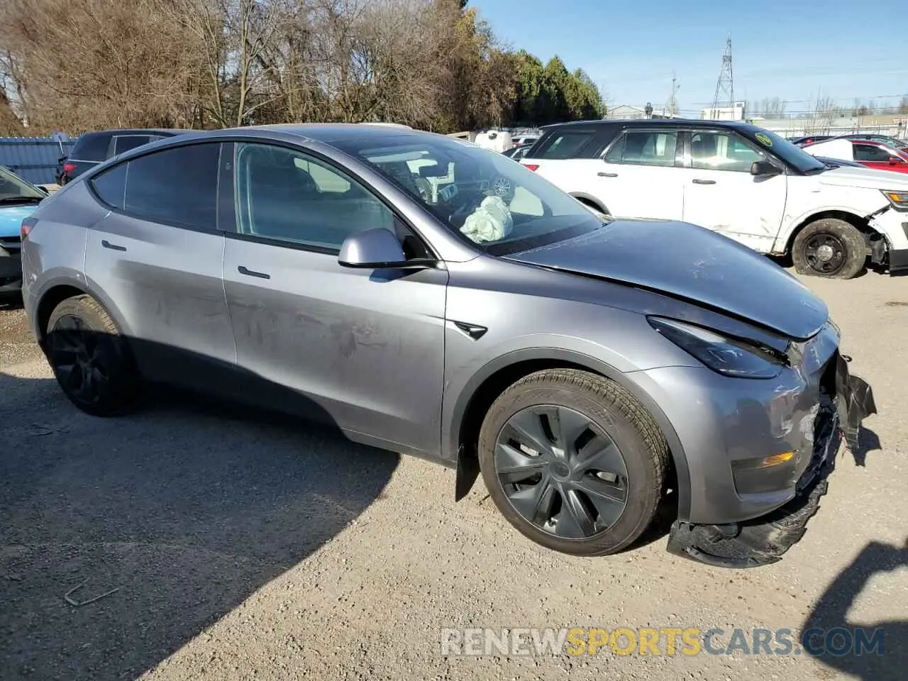 4 fotografías del automóvil dañado LRWYGDFD6RC673223 TESLA MODEL Y 2024