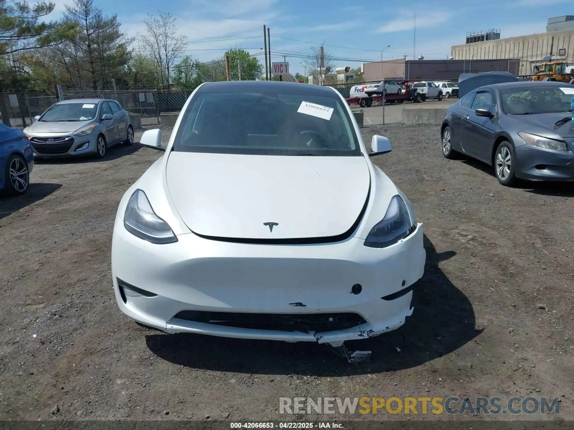 12 fotografías del automóvil dañado 7SAYGAEE6SF238189 TESLA MODEL Y 2025