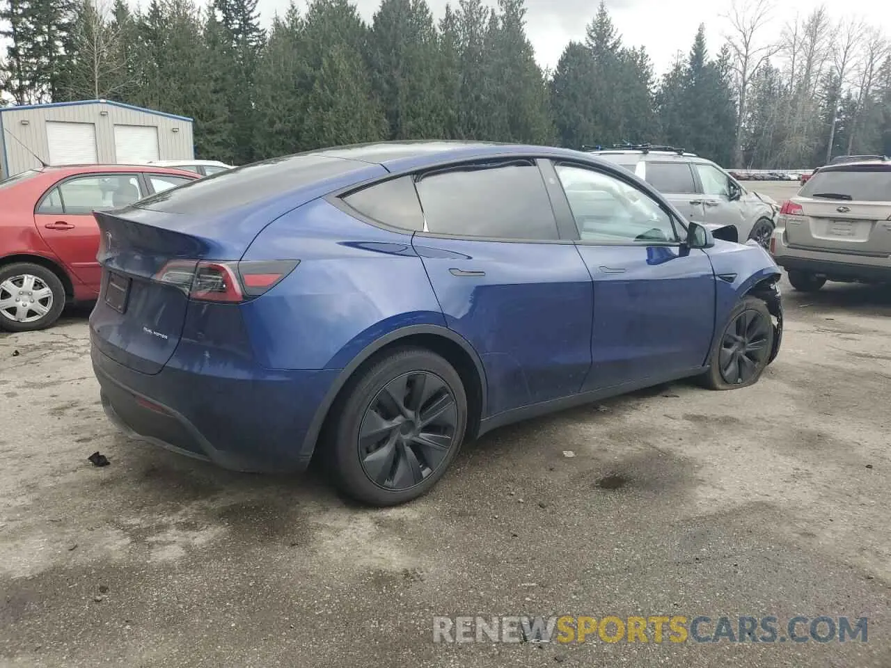 3 fotografías del automóvil dañado 7SAYGAEE8SF260565 TESLA MODEL Y 2025