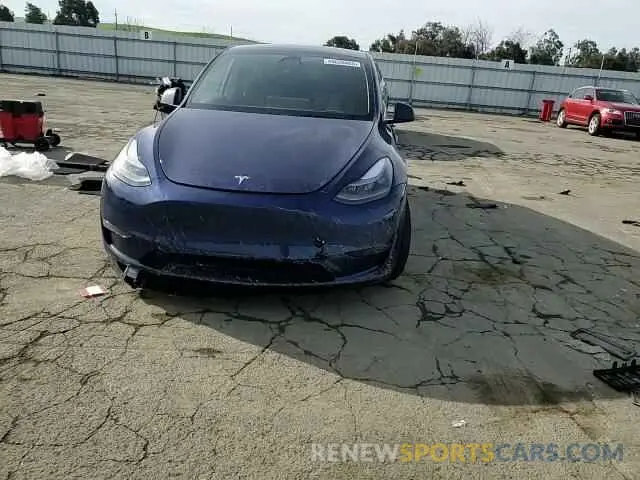 10 fotografías del automóvil dañado 7SAYGAEE8SF262557 TESLA MODEL Y 2025