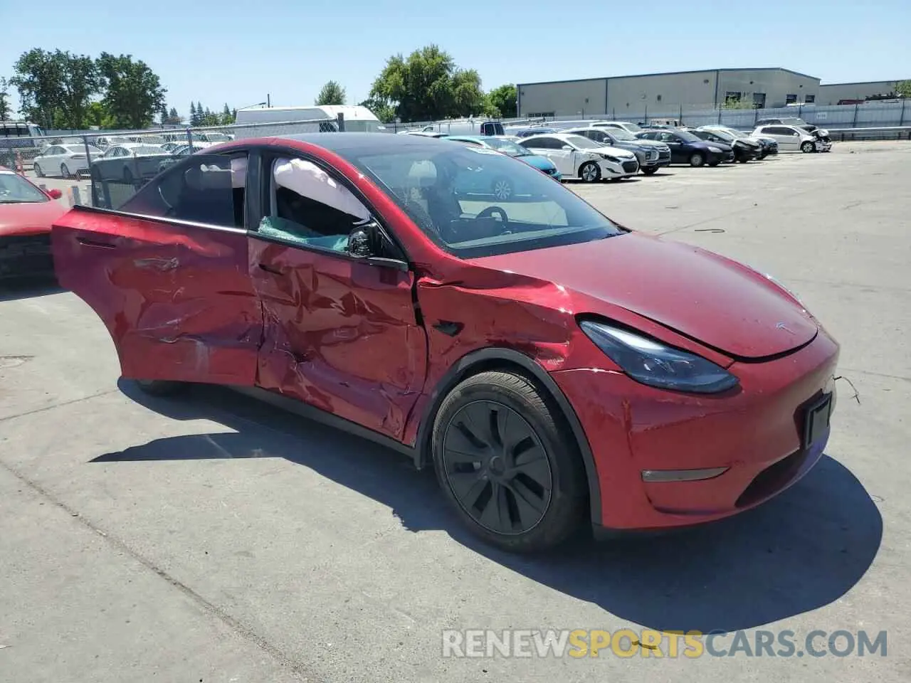 4 fotografías del automóvil dañado 7SAYGAEEXSF279327 TESLA MODEL Y 2025