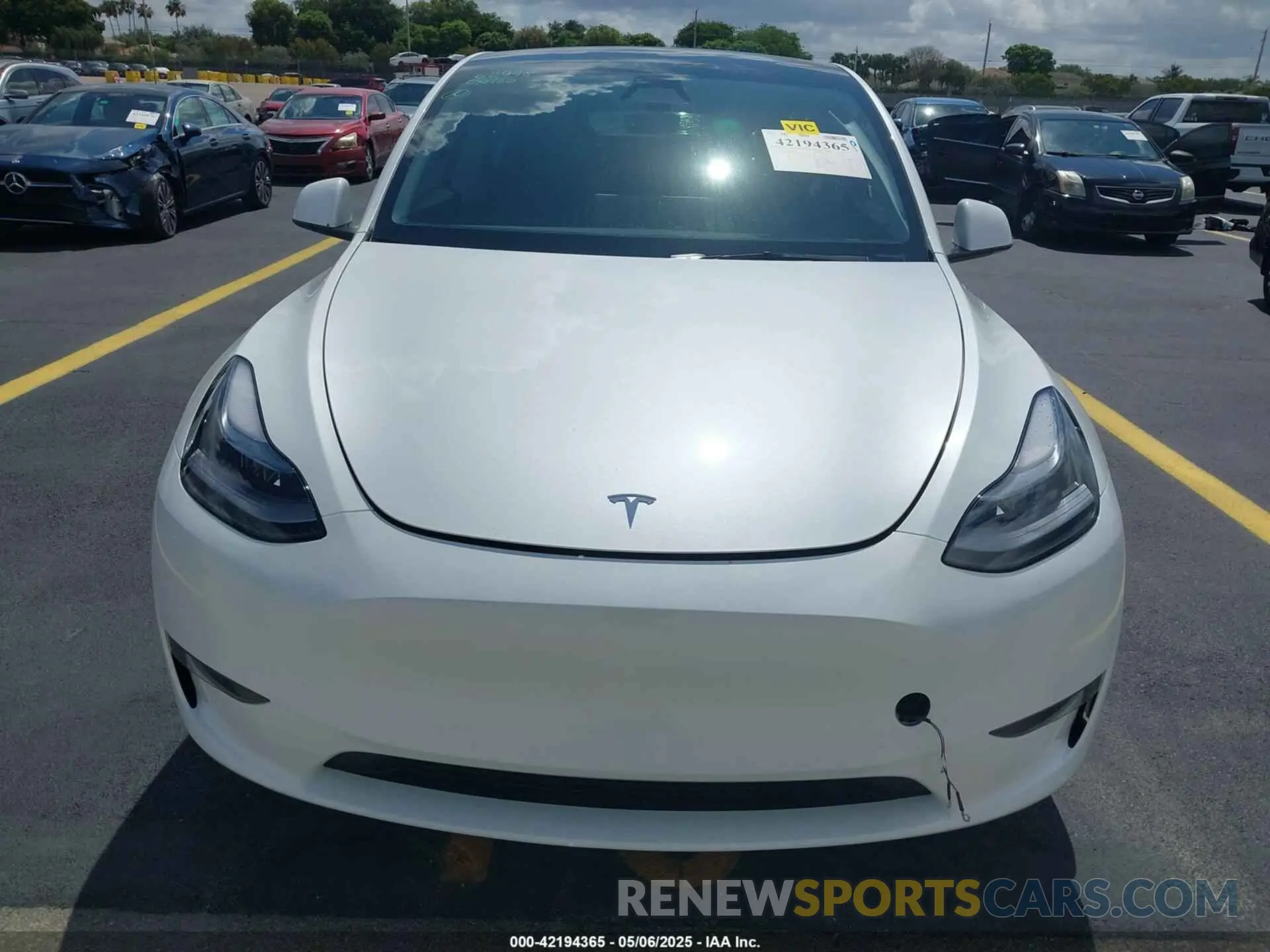 12 fotografías del automóvil dañado 7SAYGDED0SA357958 TESLA MODEL Y 2025