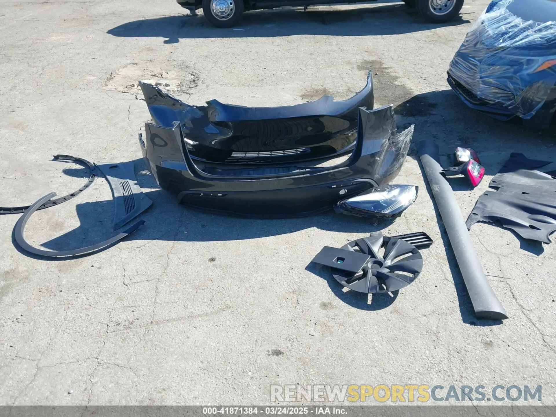 12 fotografías del automóvil dañado 7SAYGDED0SF314885 TESLA MODEL Y 2025