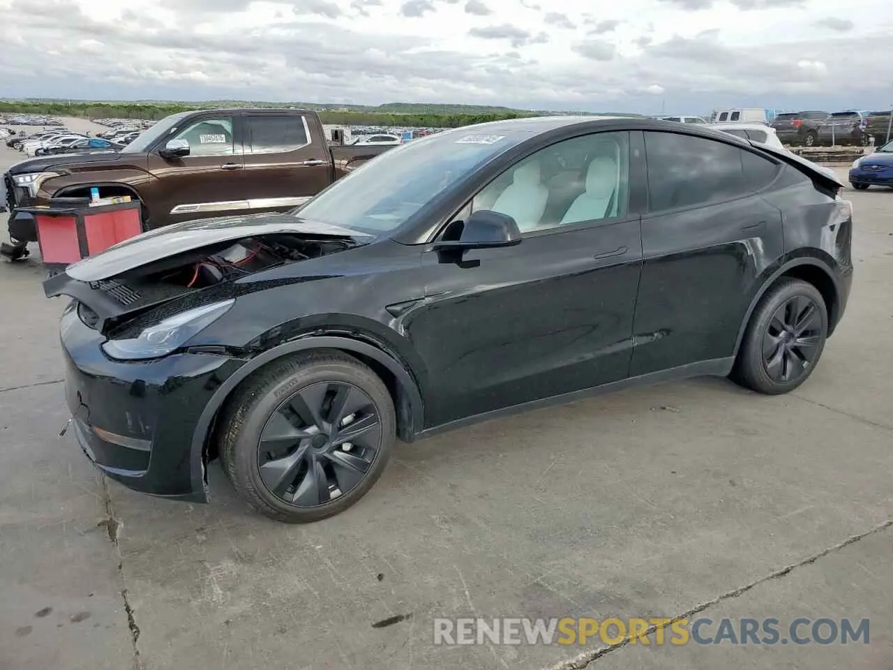 1 fotografías del automóvil dañado 7SAYGDED1SA358679 TESLA MODEL Y 2025