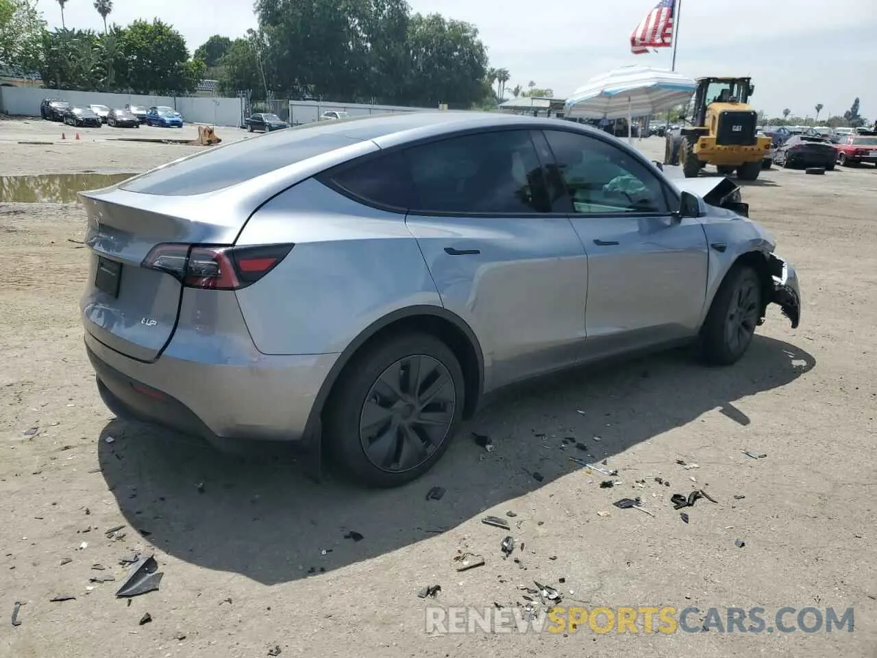 3 fotografías del automóvil dañado 7SAYGDED2SF239140 TESLA MODEL Y 2025