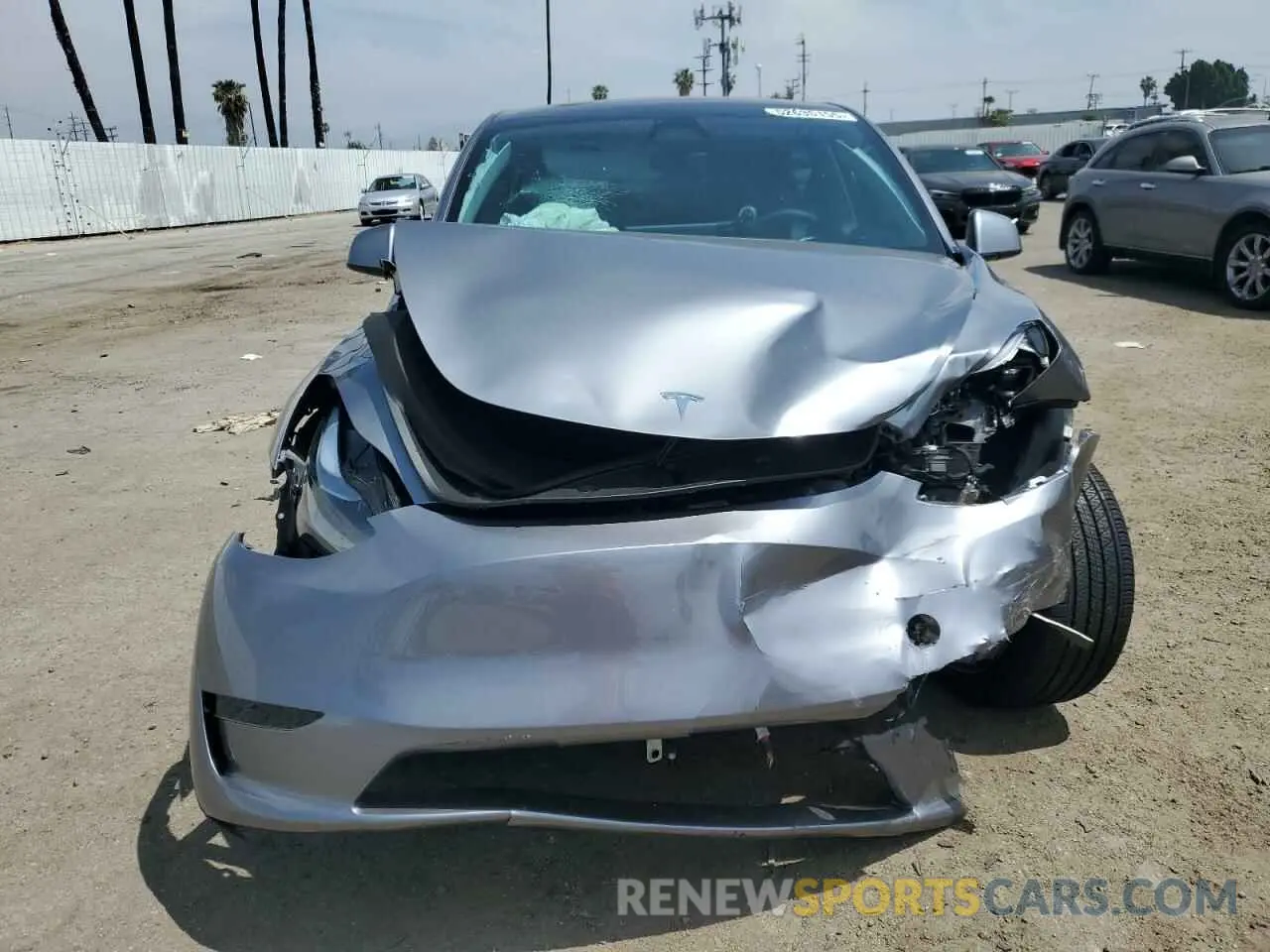 5 fotografías del automóvil dañado 7SAYGDED2SF239140 TESLA MODEL Y 2025