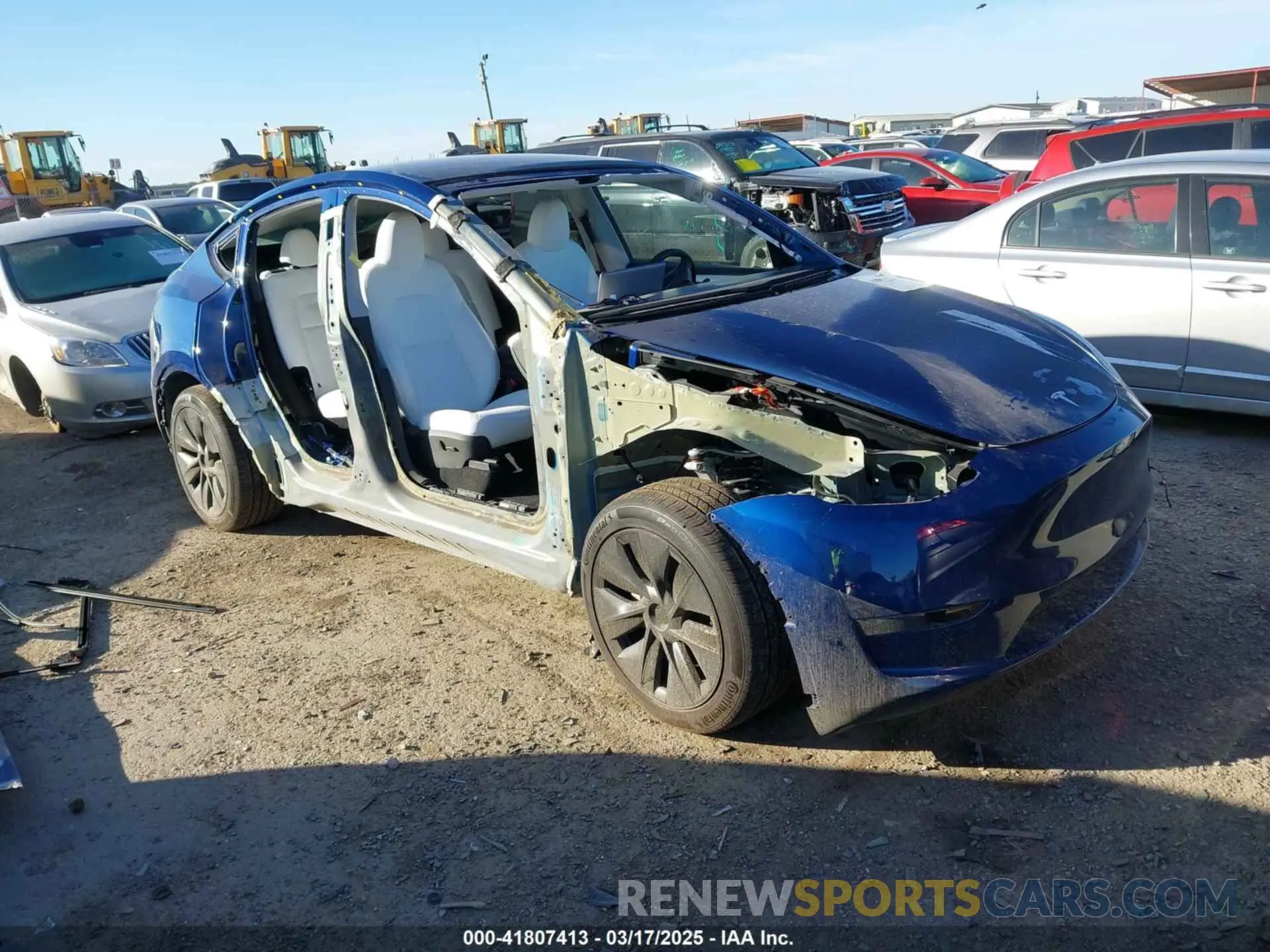 1 fotografías del automóvil dañado 7SAYGDED5SA374626 TESLA MODEL Y 2025