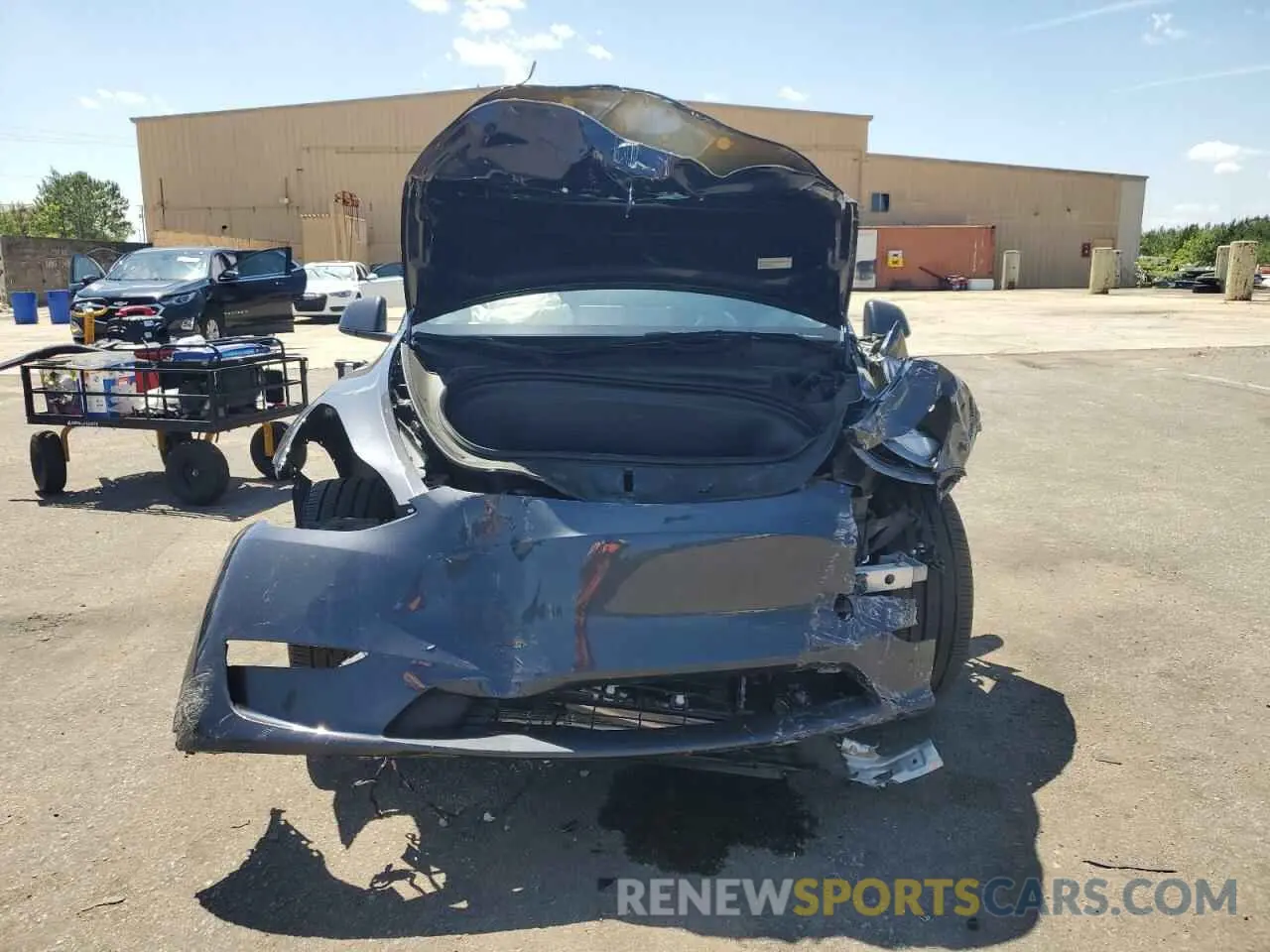 5 fotografías del automóvil dañado 7SAYGDED7SA348741 TESLA MODEL Y 2025