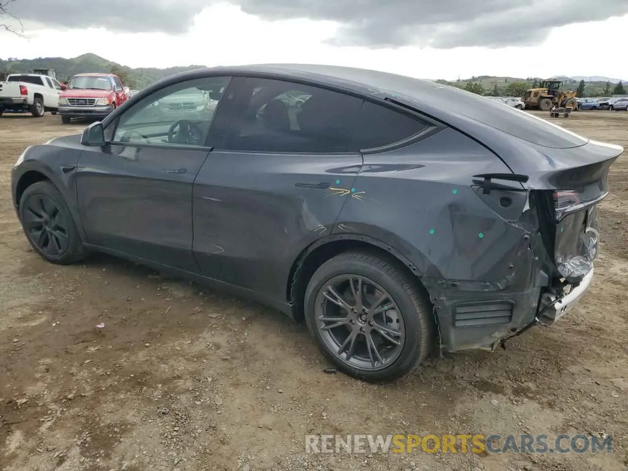 2 fotografías del automóvil dañado 7SAYGDED9SF256291 TESLA MODEL Y 2025