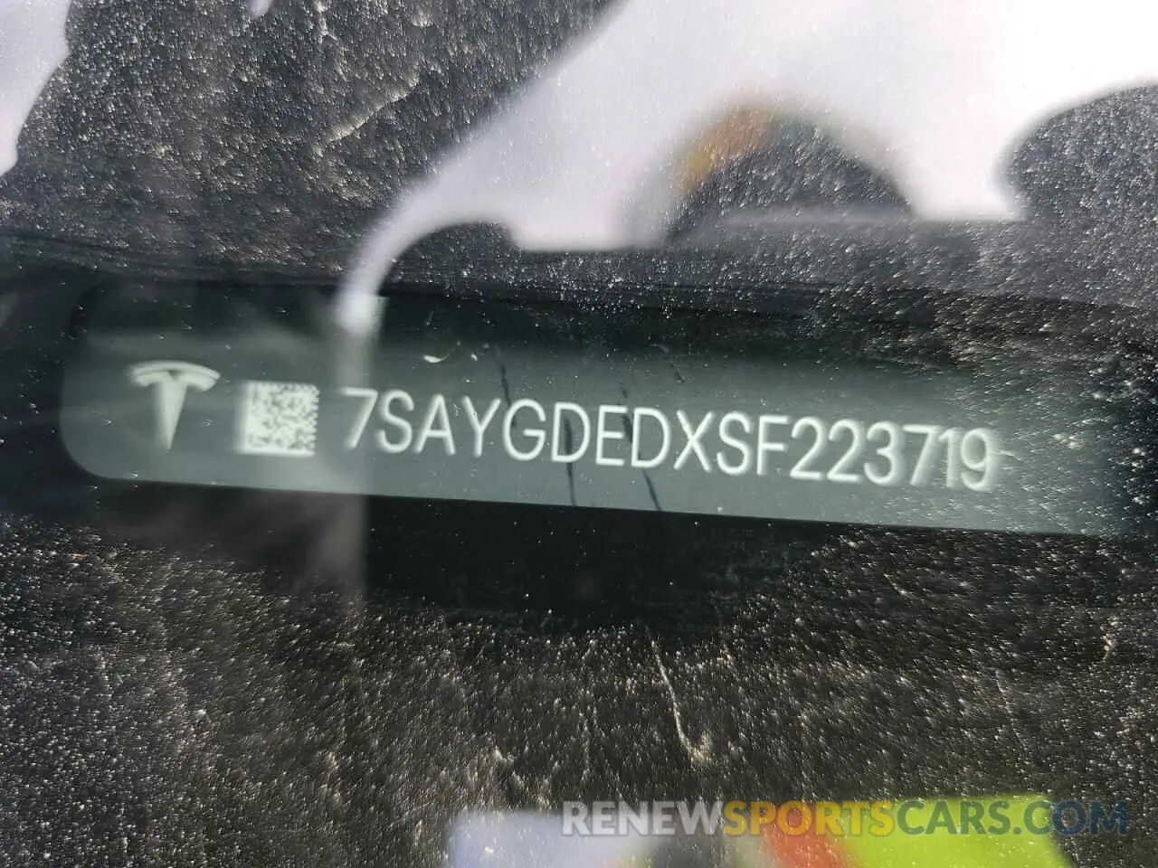 12 fotografías del automóvil dañado 7SAYGDEDXSF223719 TESLA MODEL Y 2025