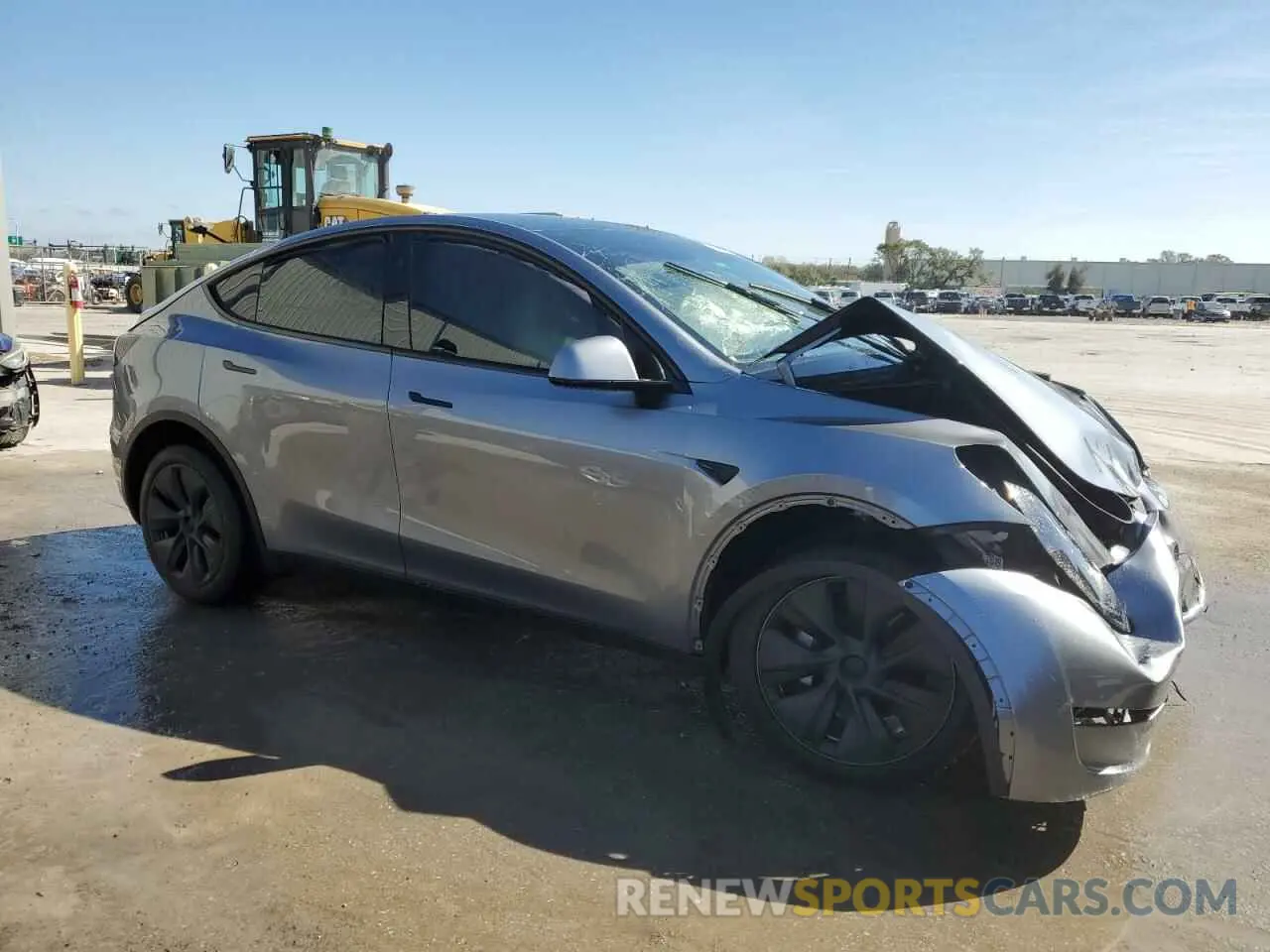 4 fotografías del automóvil dañado 7SAYGDEE0SA350114 TESLA MODEL Y 2025