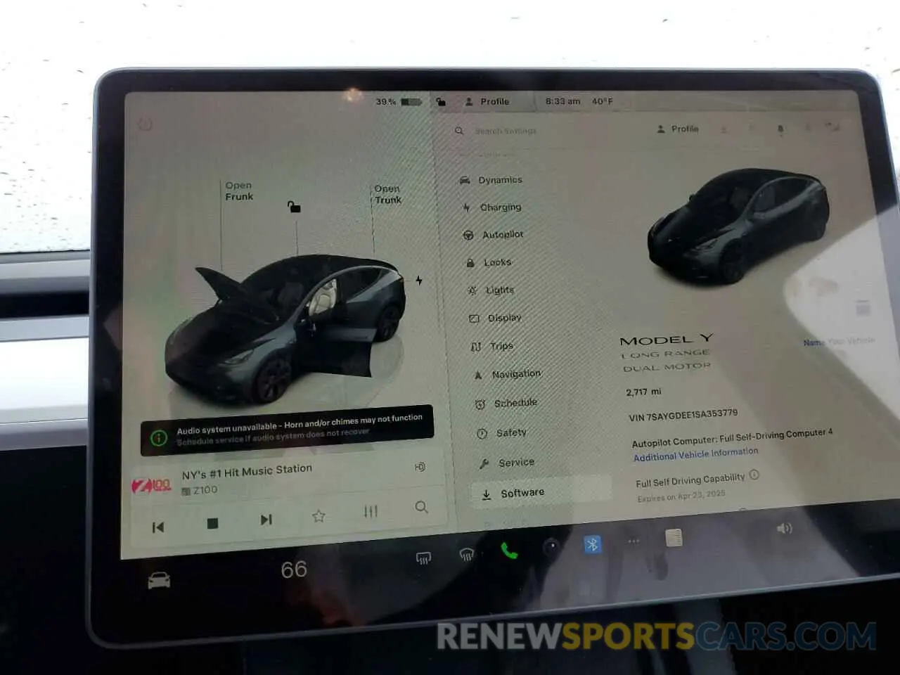9 fotografías del automóvil dañado 7SAYGDEE1SA353779 TESLA MODEL Y 2025