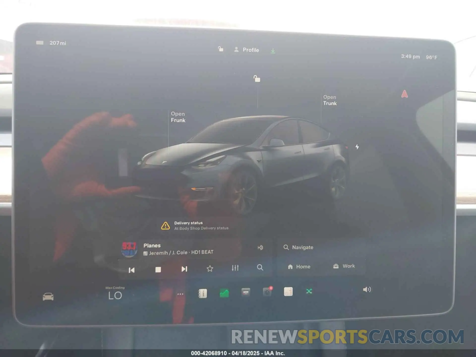 18 fotografías del automóvil dañado 7SAYGDEE1SA360909 TESLA MODEL Y 2025