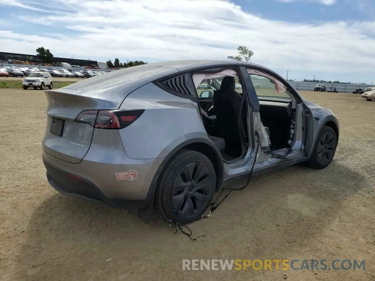 3 fotografías del automóvil dañado 7SAYGDEE1SF243530 TESLA MODEL Y 2025
