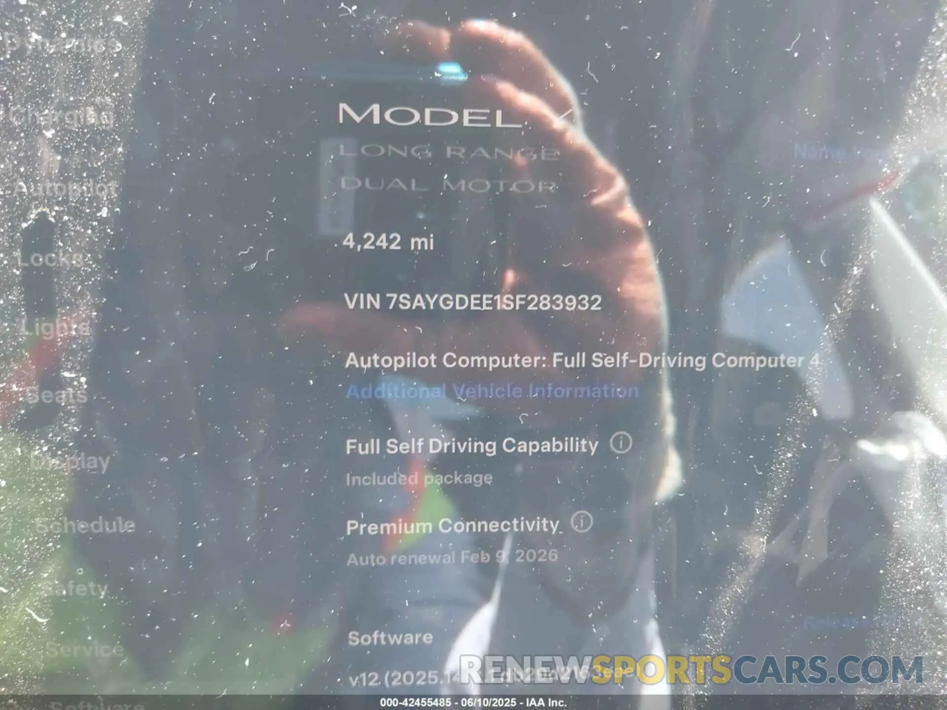 7 fotografías del automóvil dañado 7SAYGDEE1SF283932 TESLA MODEL Y 2025