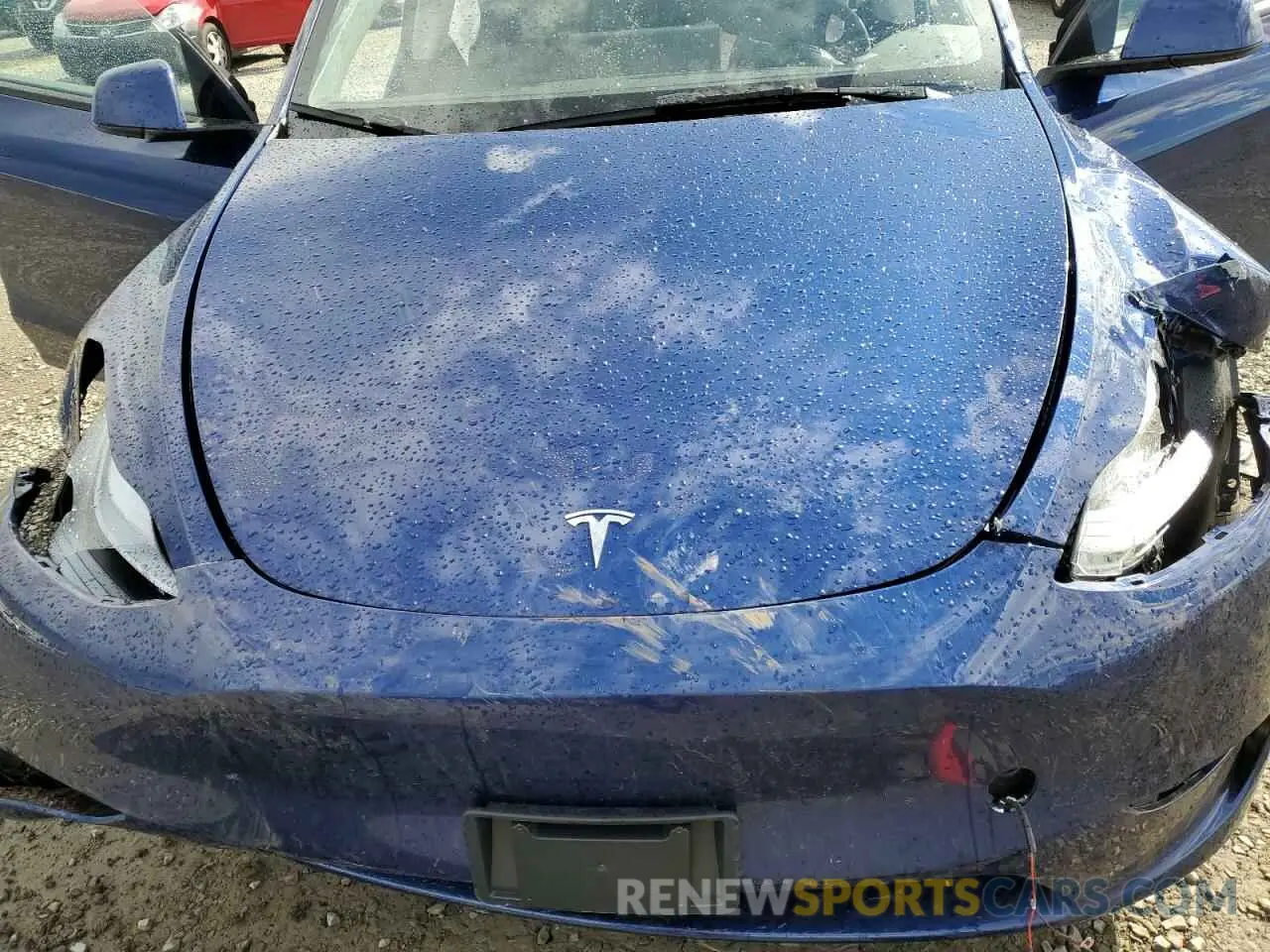 14 fotografías del automóvil dañado 7SAYGDEE5SF249489 TESLA MODEL Y 2025