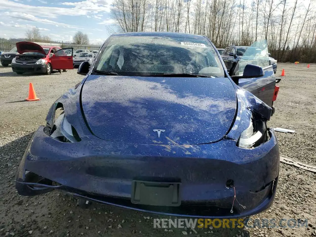 5 fotografías del automóvil dañado 7SAYGDEE5SF249489 TESLA MODEL Y 2025