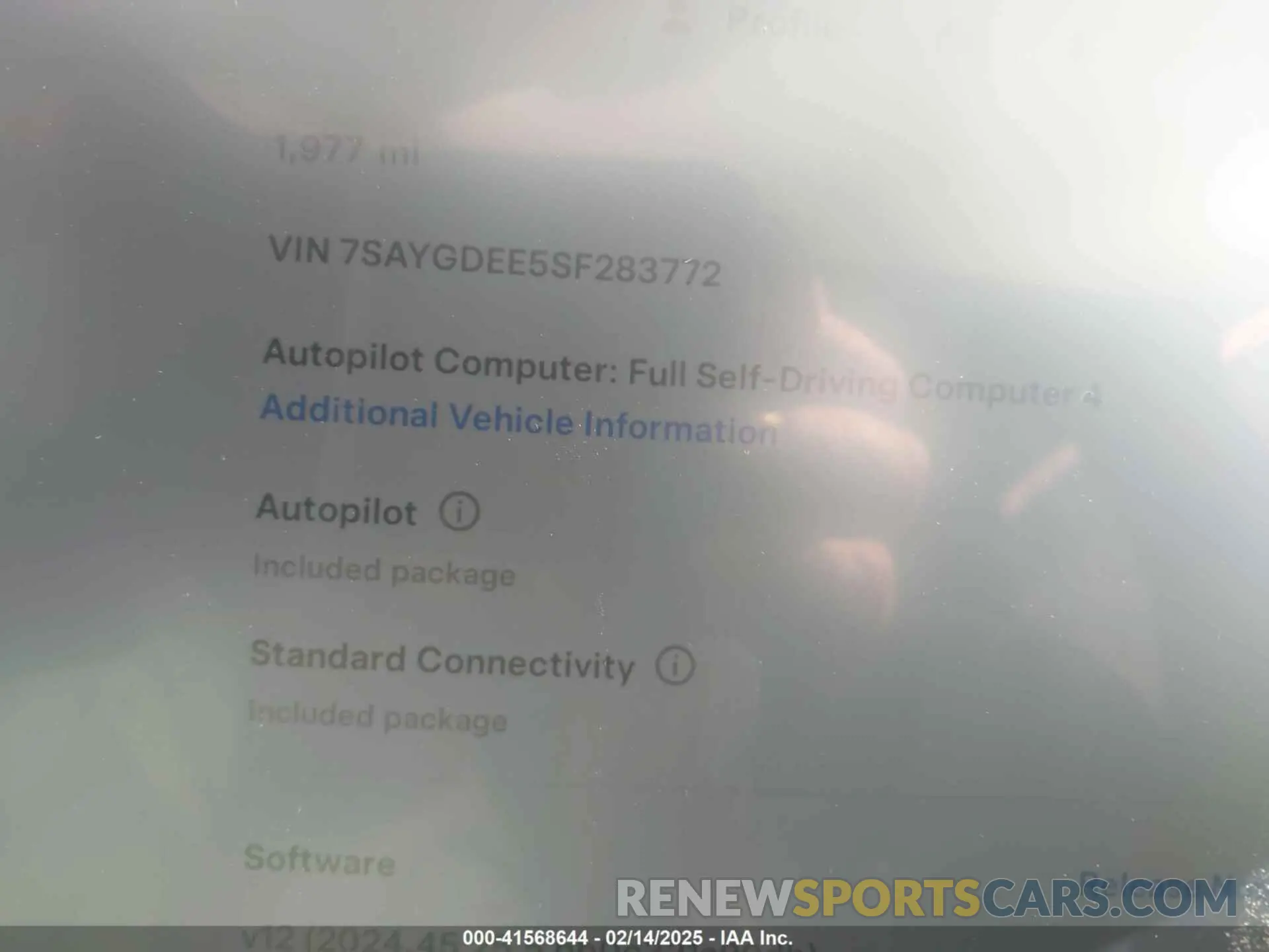 21 fotografías del automóvil dañado 7SAYGDEE5SF283772 TESLA MODEL Y 2025