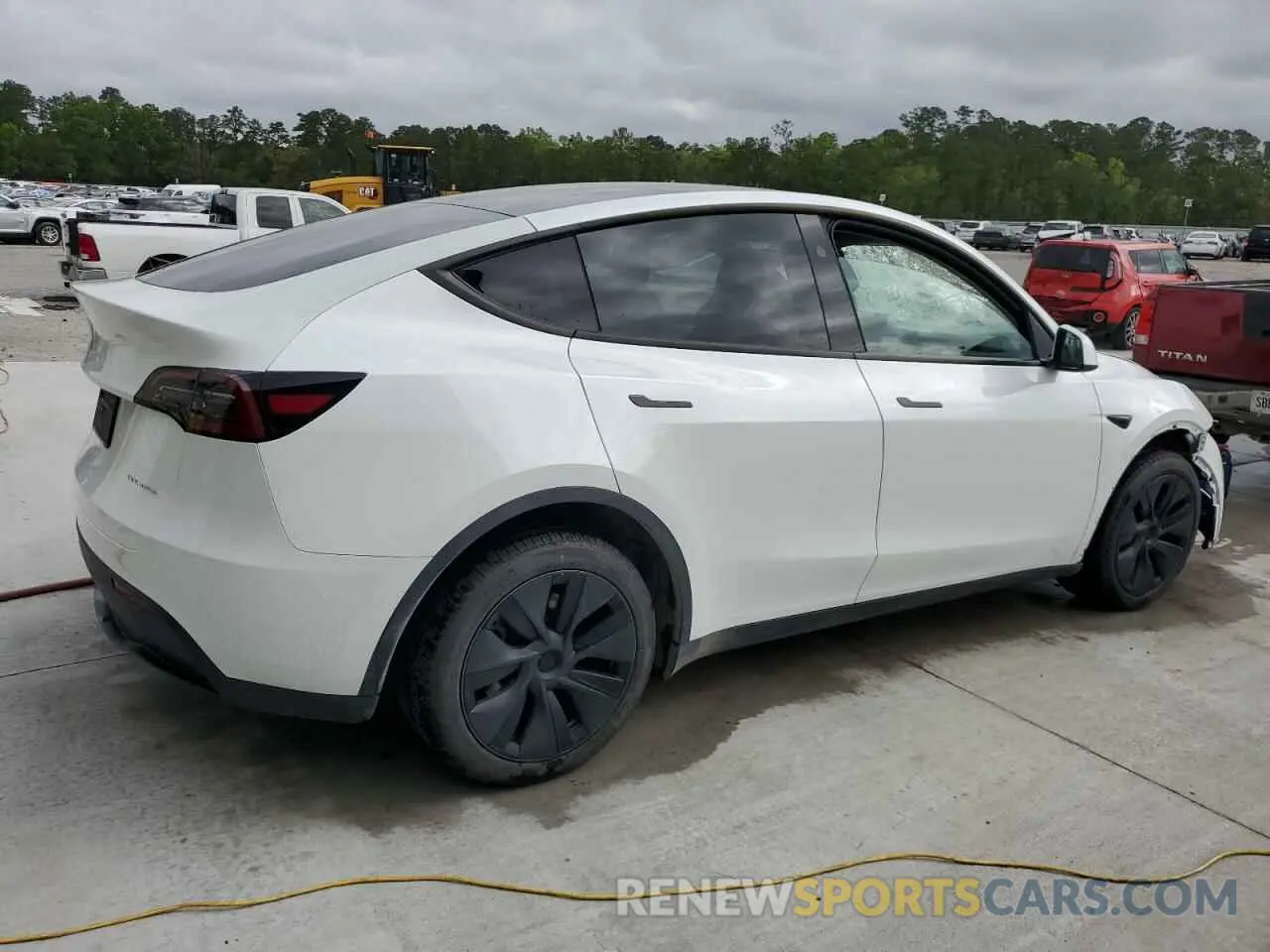 3 fotografías del automóvil dañado 7SAYGDEE6SA340655 TESLA MODEL Y 2025