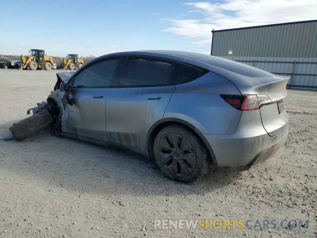2 fotografías del automóvil dañado 7SAYGDEE7SA345606 TESLA MODEL Y 2025