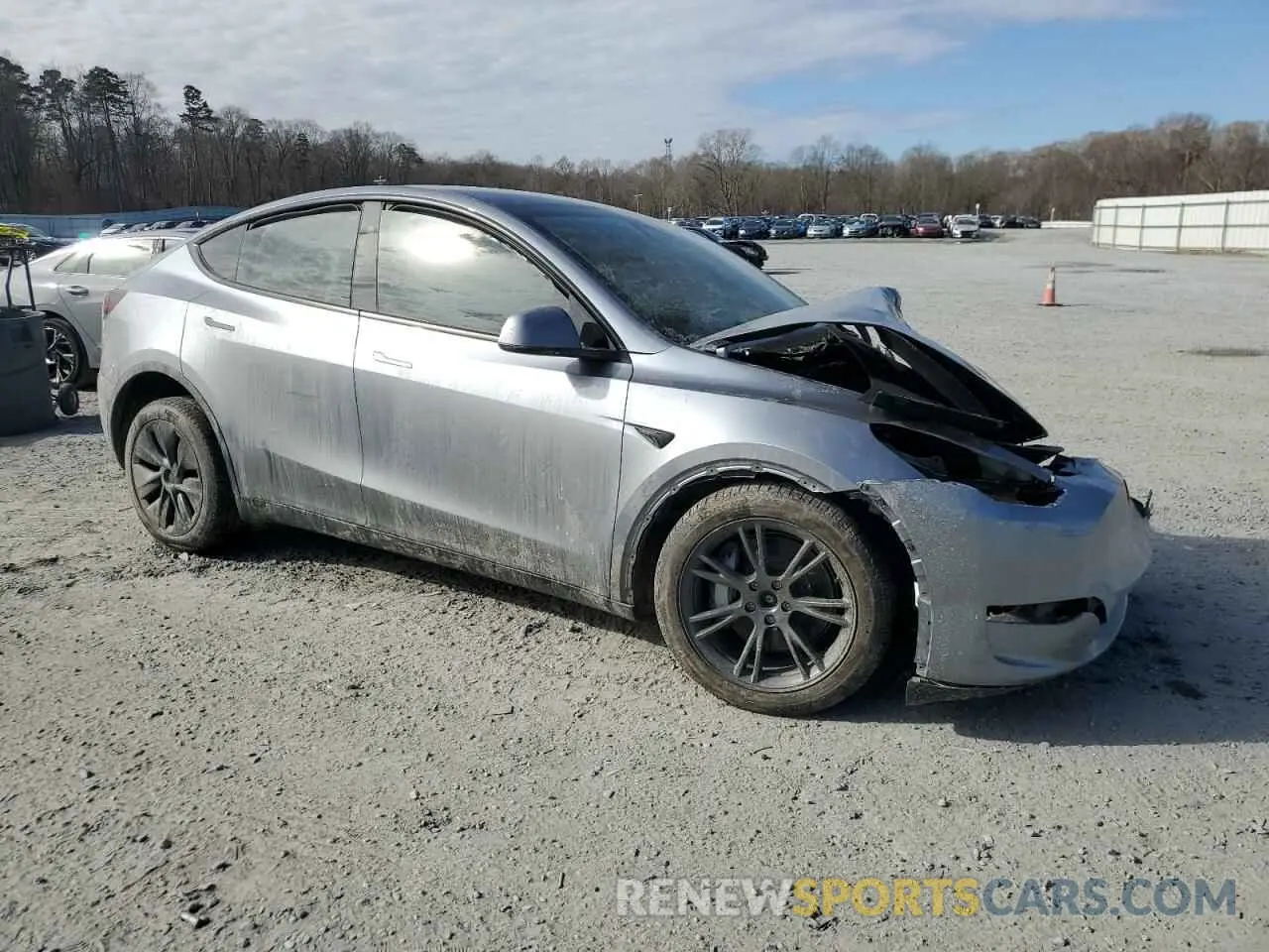 4 fotografías del automóvil dañado 7SAYGDEE7SA345606 TESLA MODEL Y 2025