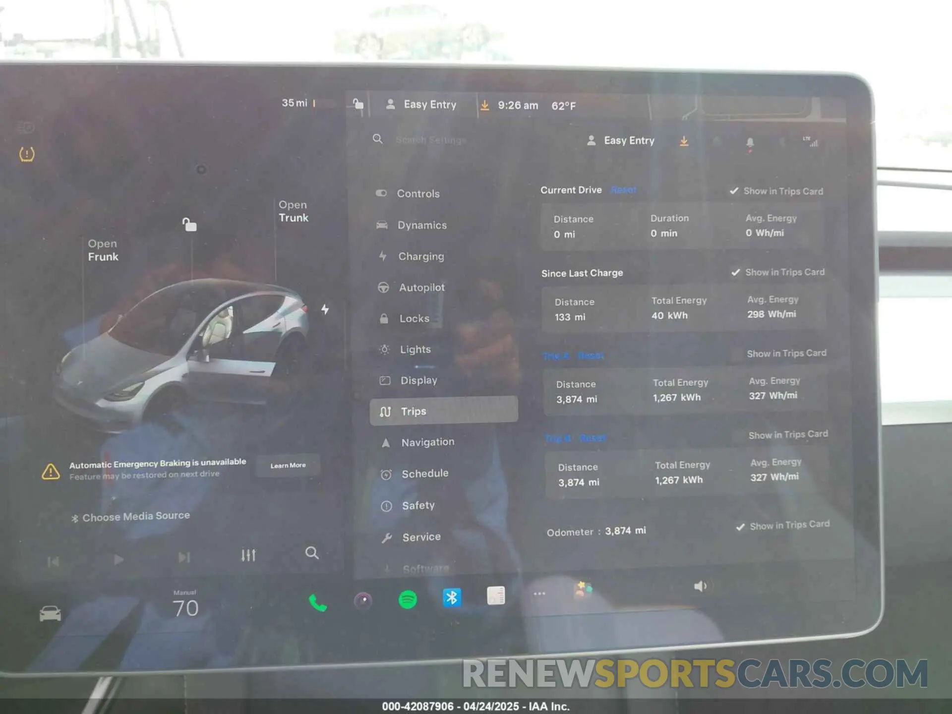 7 fotografías del automóvil dañado 7SAYGDEE7SF247212 TESLA MODEL Y 2025