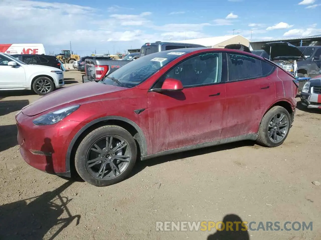 1 fotografías del automóvil dañado 7SAYGDEE7SF286737 TESLA MODEL Y 2025