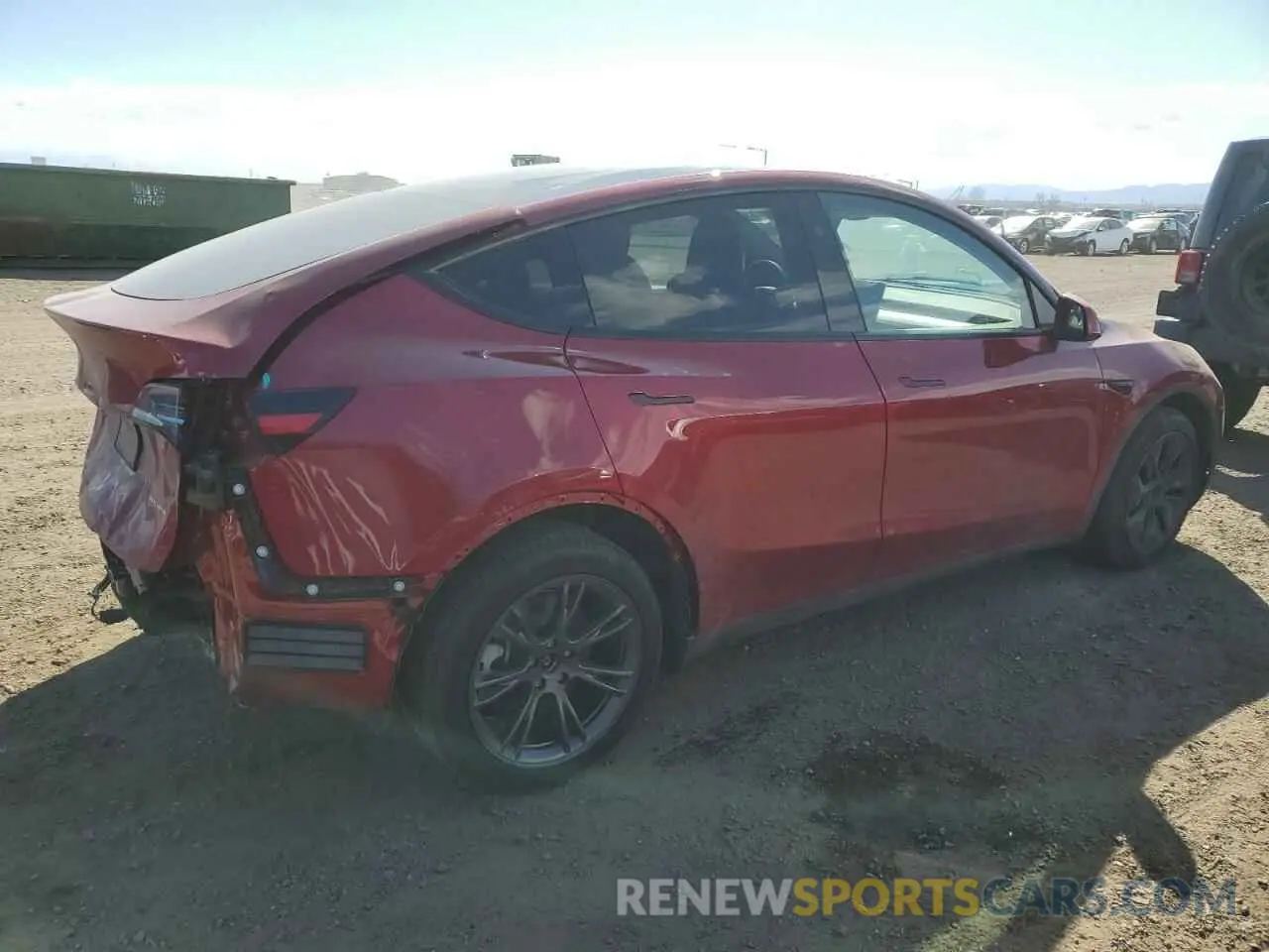 3 fotografías del automóvil dañado 7SAYGDEE7SF286737 TESLA MODEL Y 2025