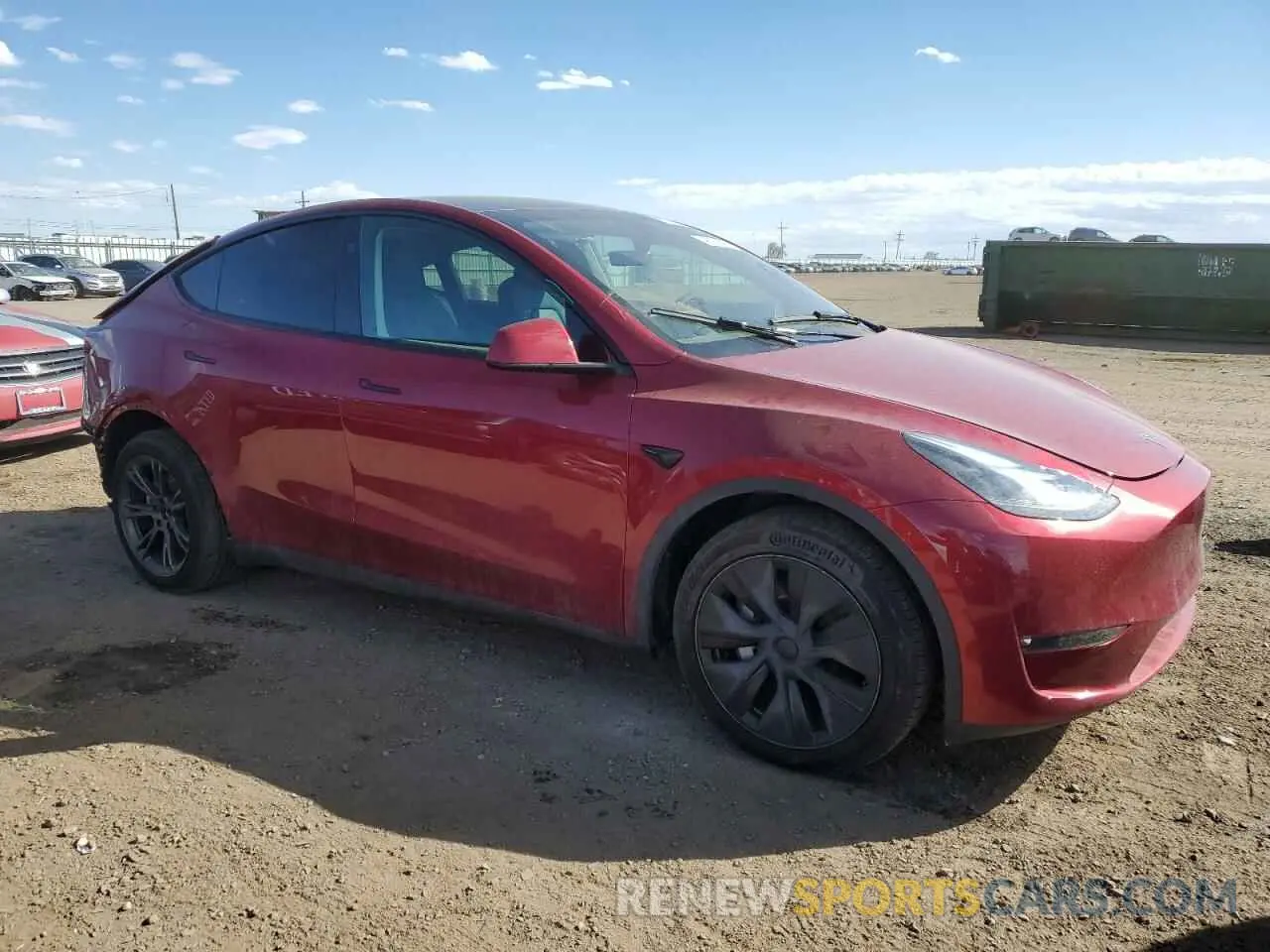 4 fotografías del automóvil dañado 7SAYGDEE7SF286737 TESLA MODEL Y 2025