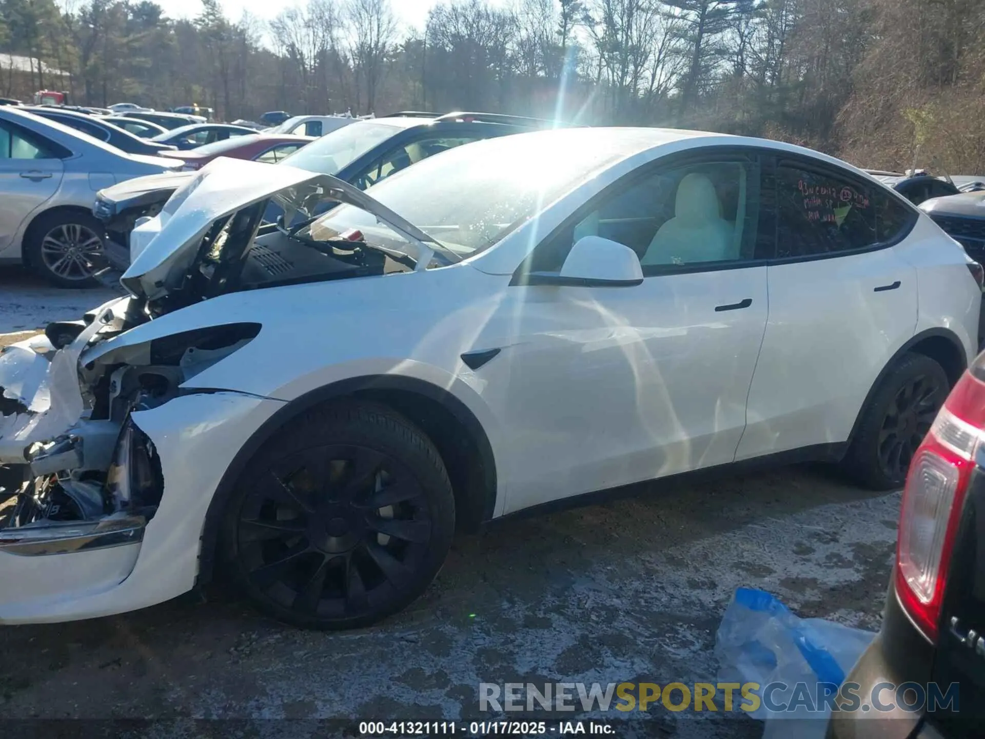 13 fotografías del automóvil dañado 7SAYGDEE8SA348210 TESLA MODEL Y 2025