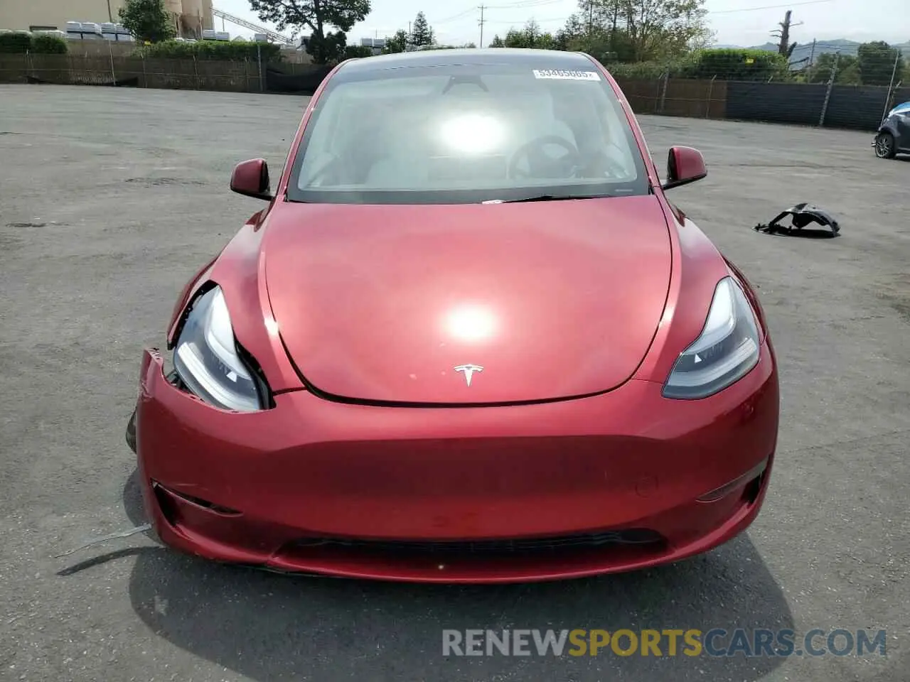 5 fotografías del automóvil dañado 7SAYGDEE8SF235120 TESLA MODEL Y 2025