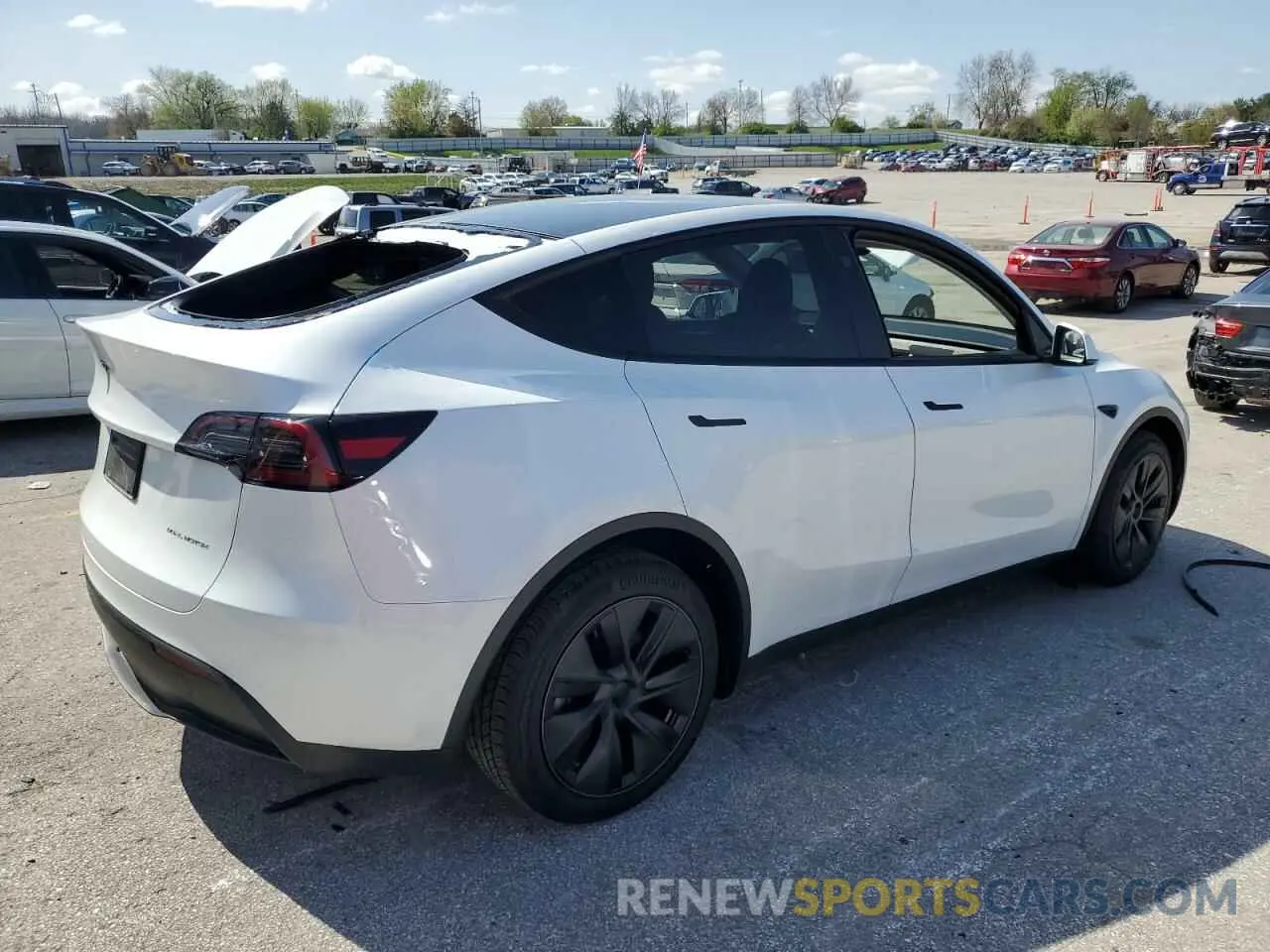 3 fotografías del automóvil dañado 7SAYGDEE9SF224403 TESLA MODEL Y 2025