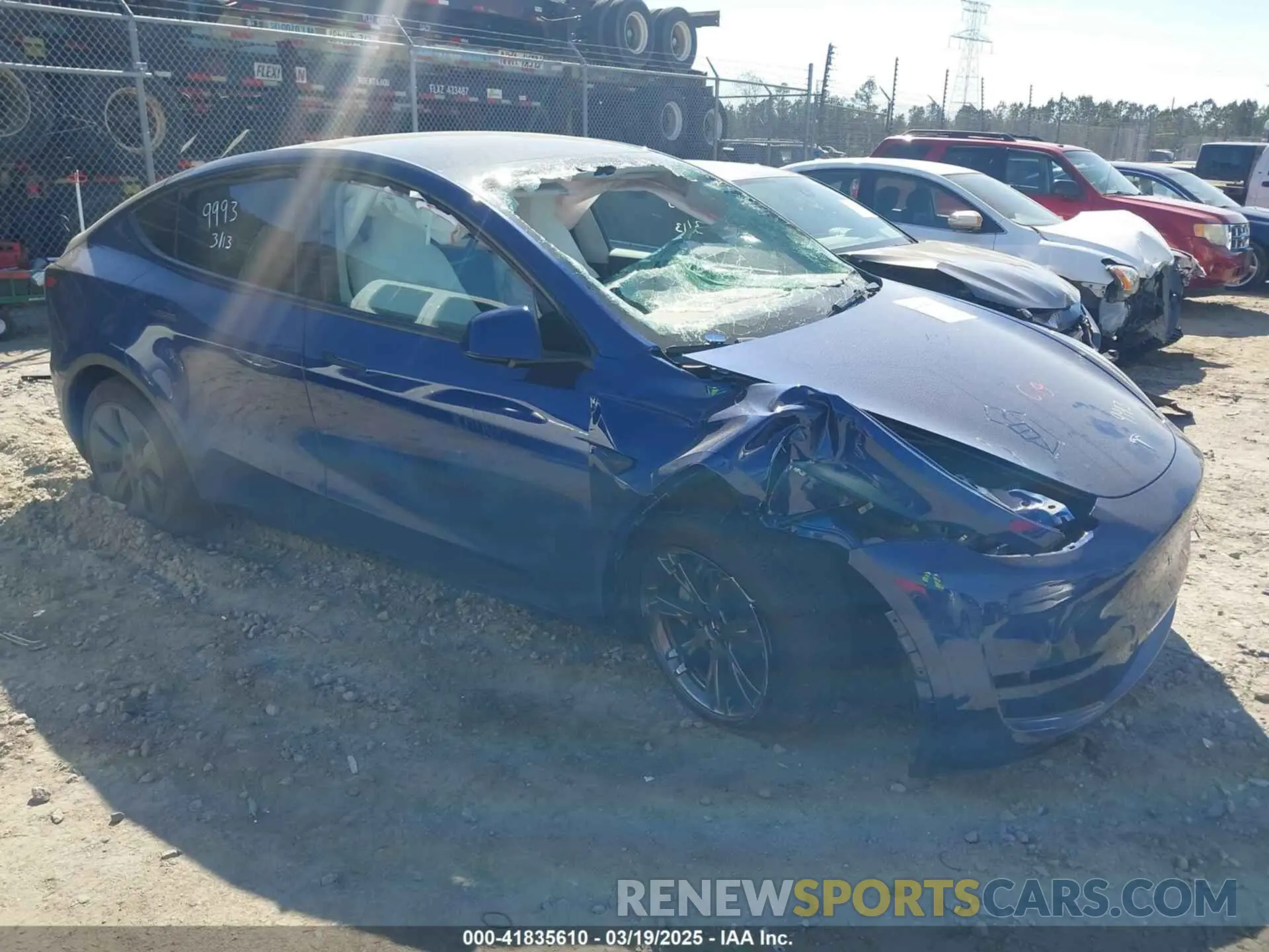 1 fotografías del automóvil dañado 7SAYGDEEXSA346006 TESLA MODEL Y 2025