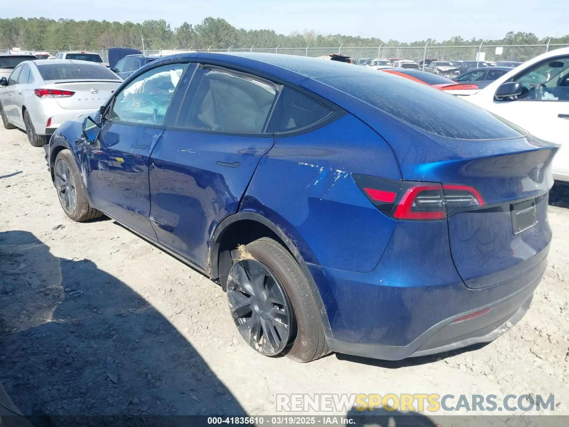 3 fotografías del automóvil dañado 7SAYGDEEXSA346006 TESLA MODEL Y 2025