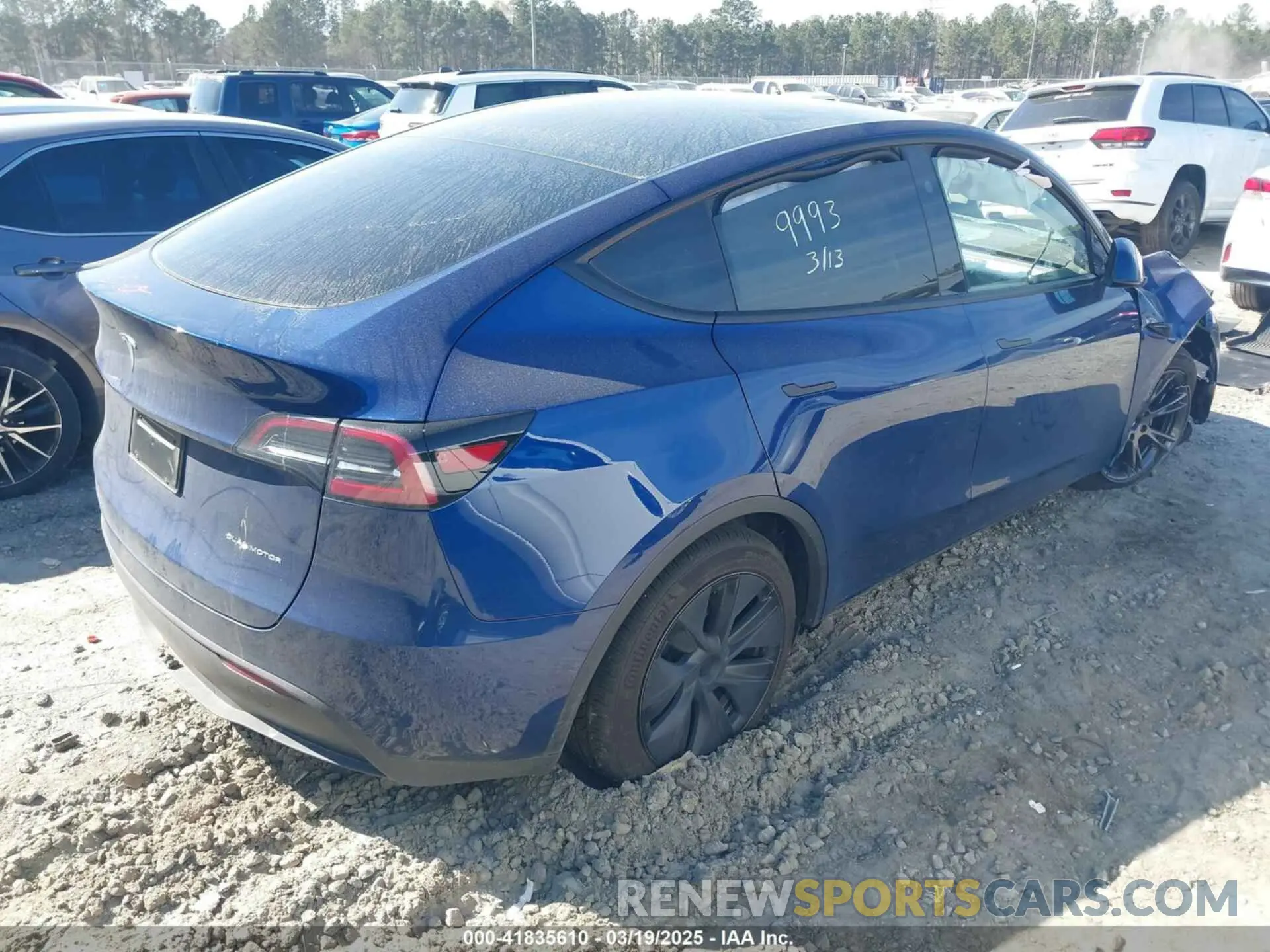 4 fotografías del automóvil dañado 7SAYGDEEXSA346006 TESLA MODEL Y 2025