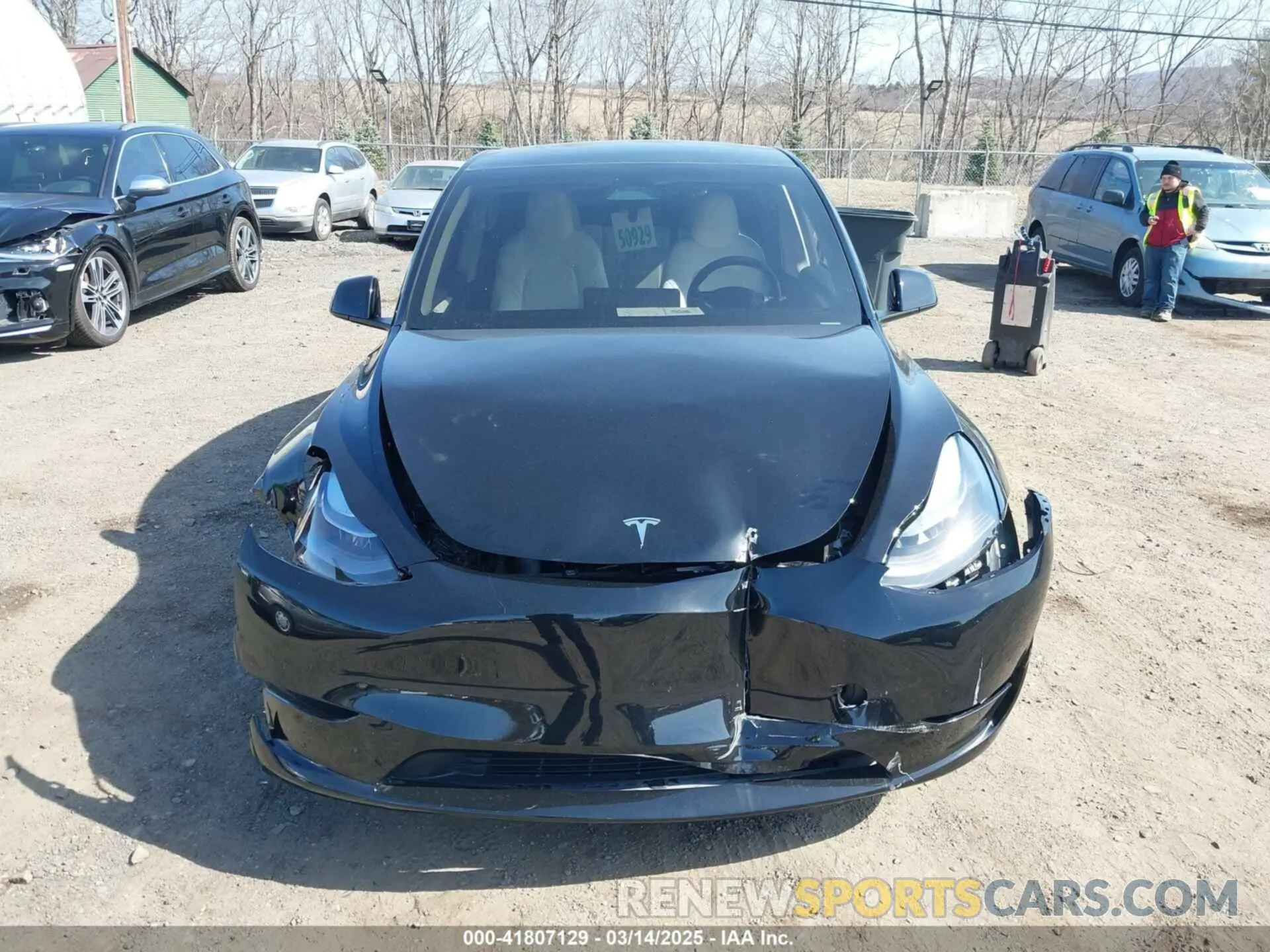 12 fotografías del automóvil dañado 7SAYGDEEXSF267888 TESLA MODEL Y 2025
