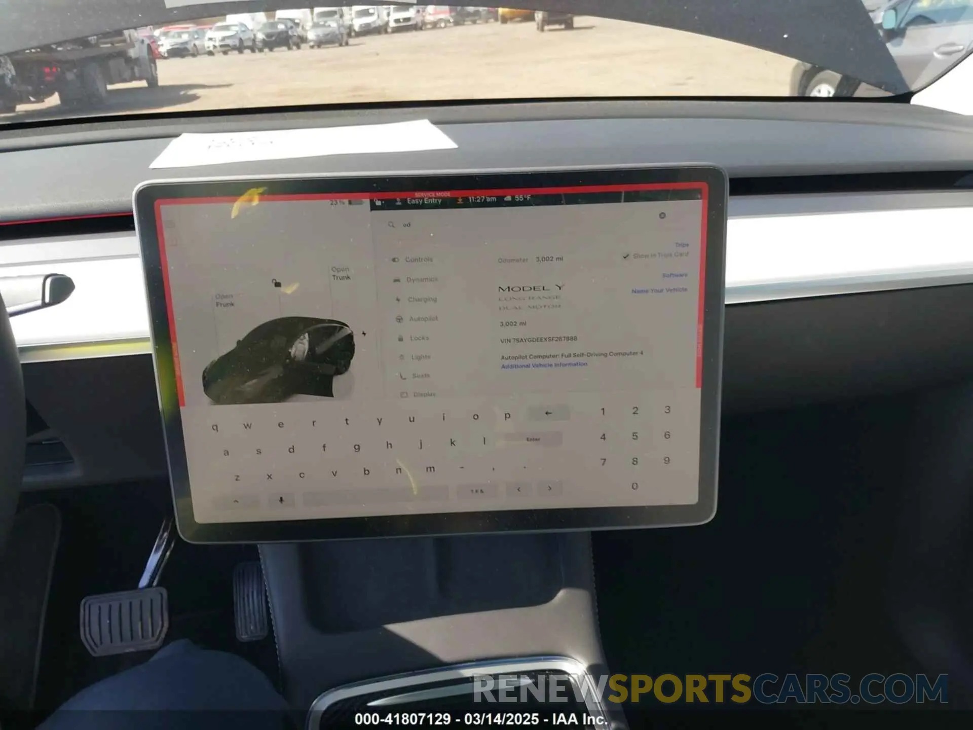 18 fotografías del automóvil dañado 7SAYGDEEXSF267888 TESLA MODEL Y 2025