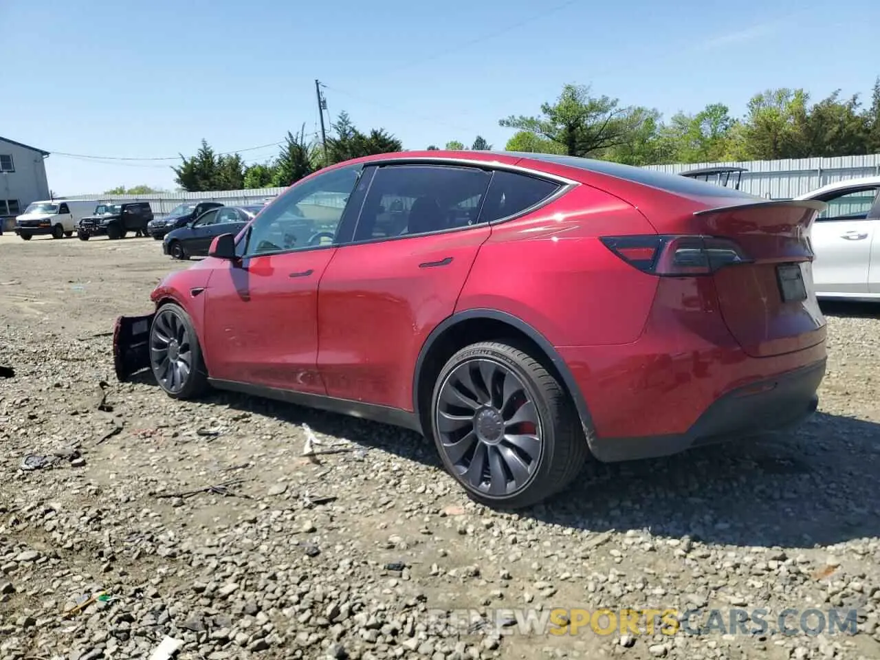 2 fotografías del automóvil dañado 7SAYGDEF1SA359204 TESLA MODEL Y 2025