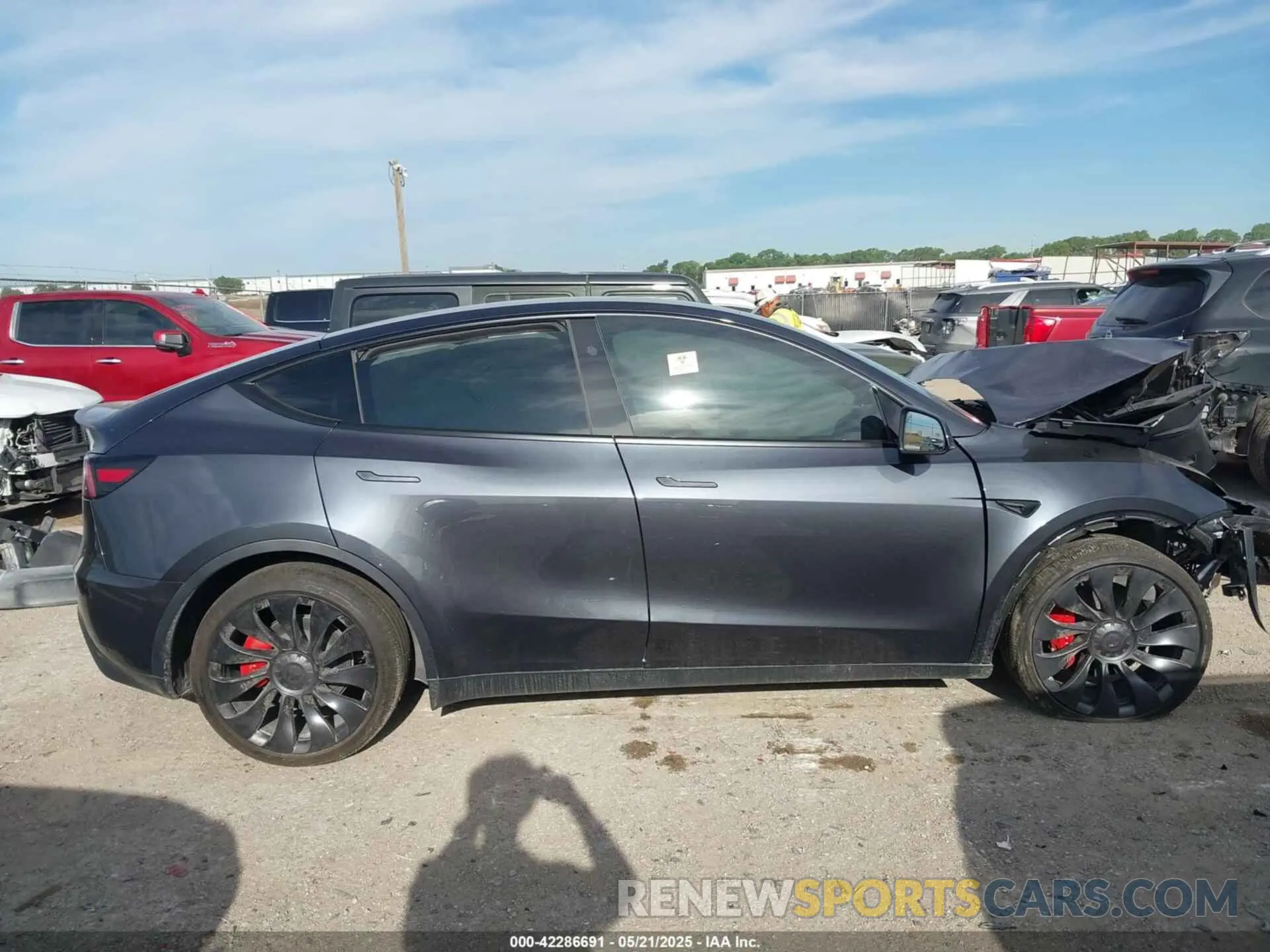 12 fotografías del automóvil dañado 7SAYGDEF2SA366176 TESLA MODEL Y 2025
