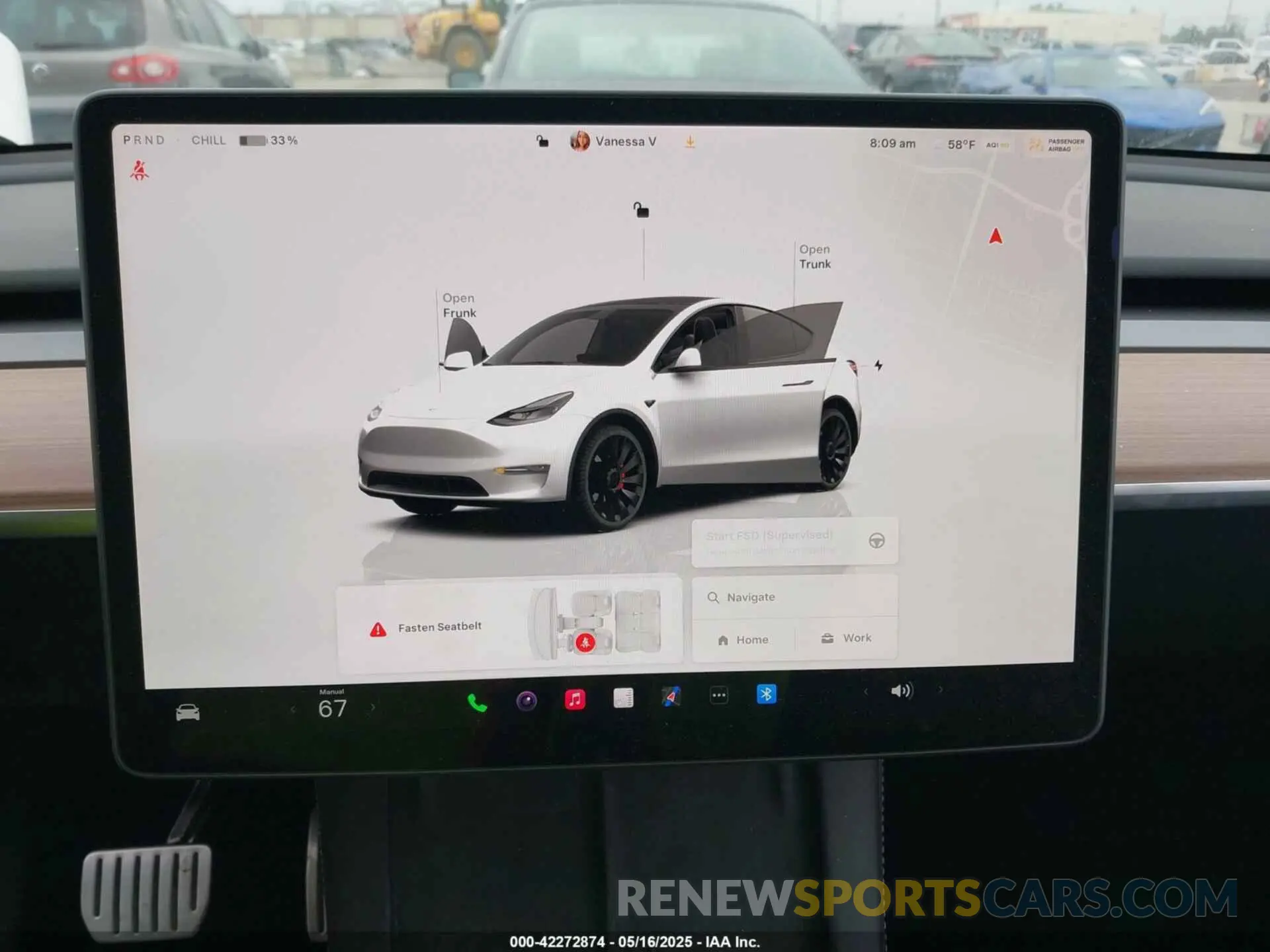 7 fotografías del automóvil dañado 7SAYGDEF3SF245577 TESLA MODEL Y 2025