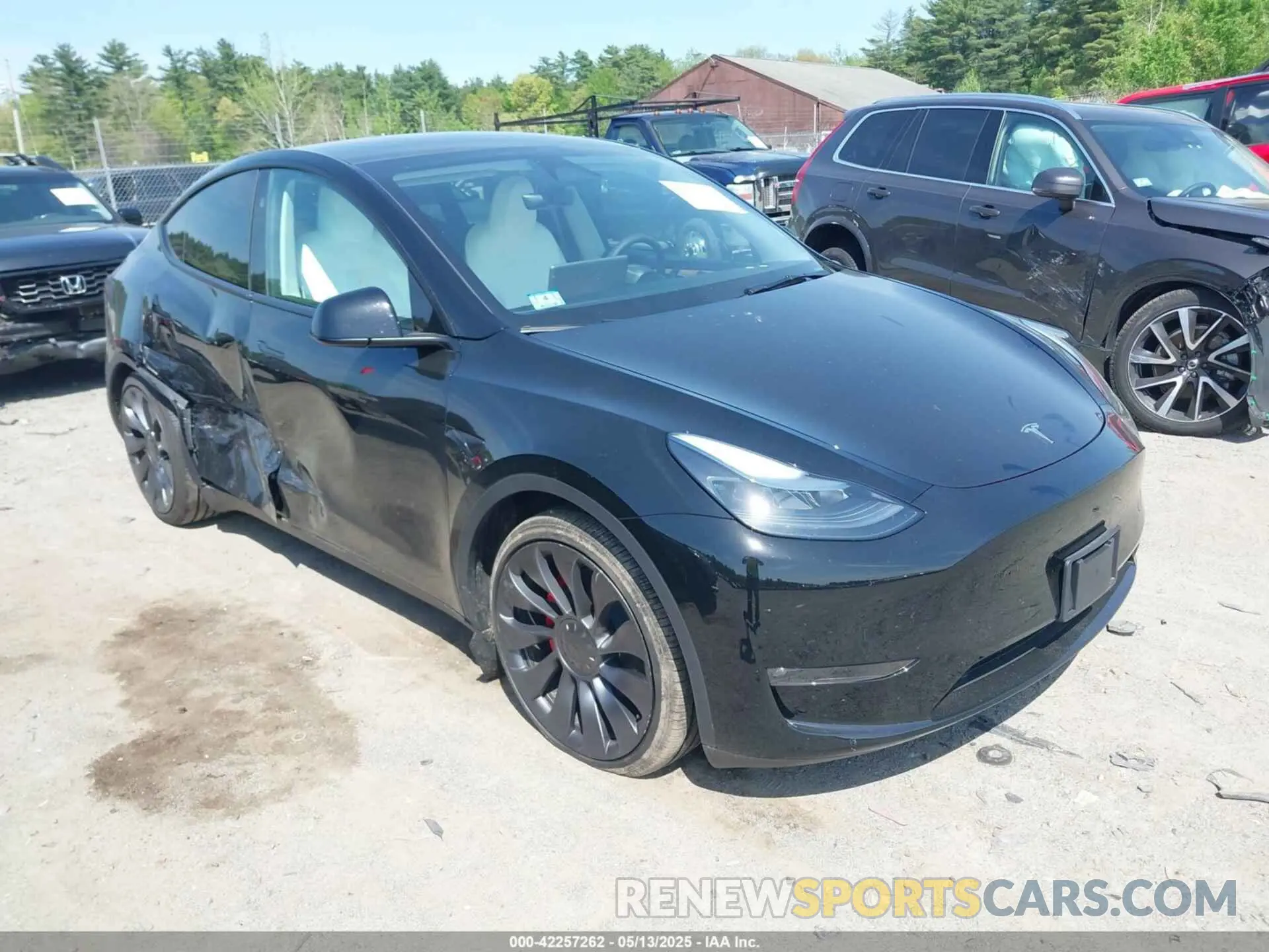 1 fotografías del automóvil dañado 7SAYGDEFXSF309548 TESLA MODEL Y 2025