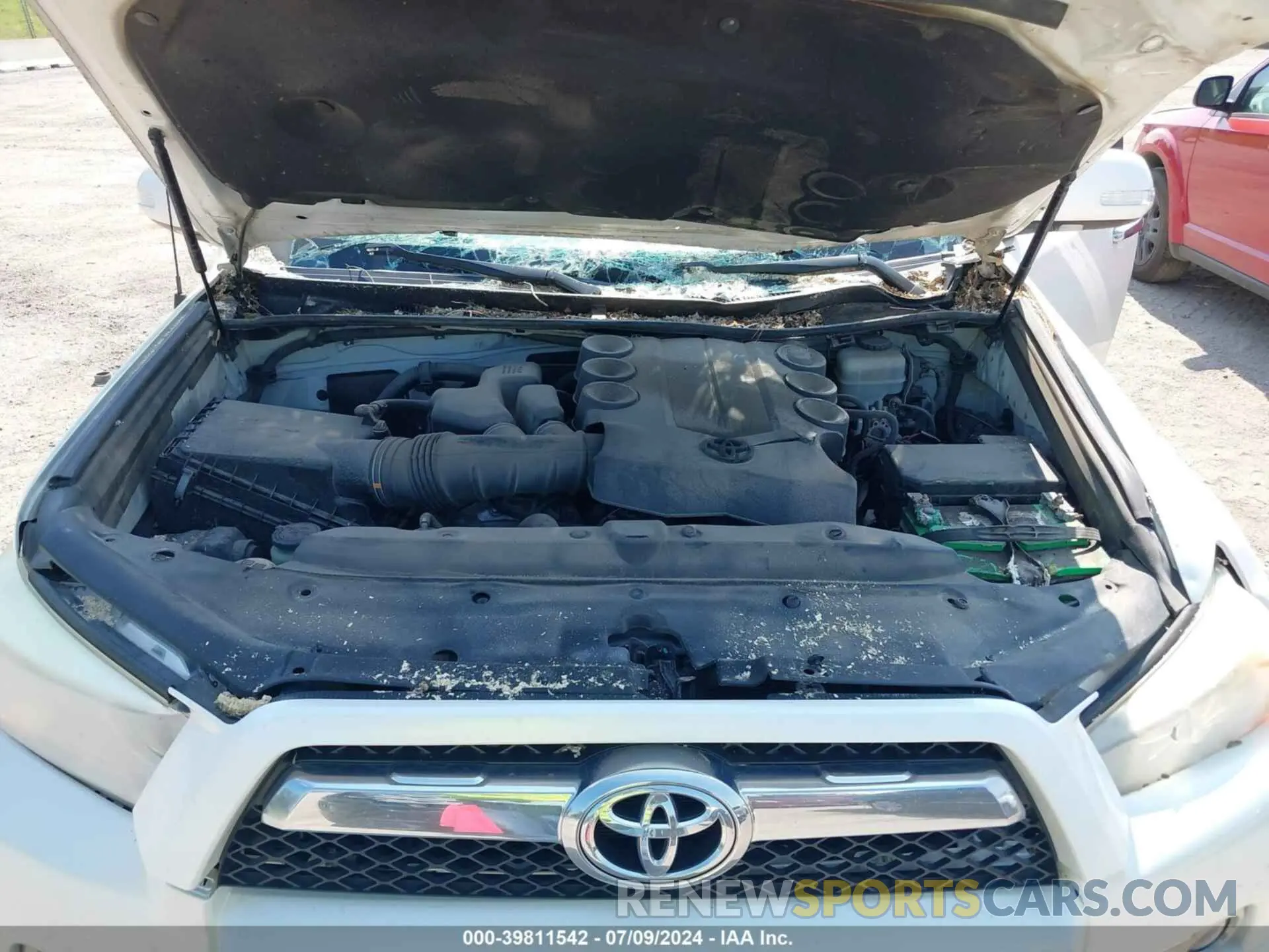 10 fotografías del automóvil dañado JTEBU5JR0D5115273 TOYOTA 4RUNNER 2013