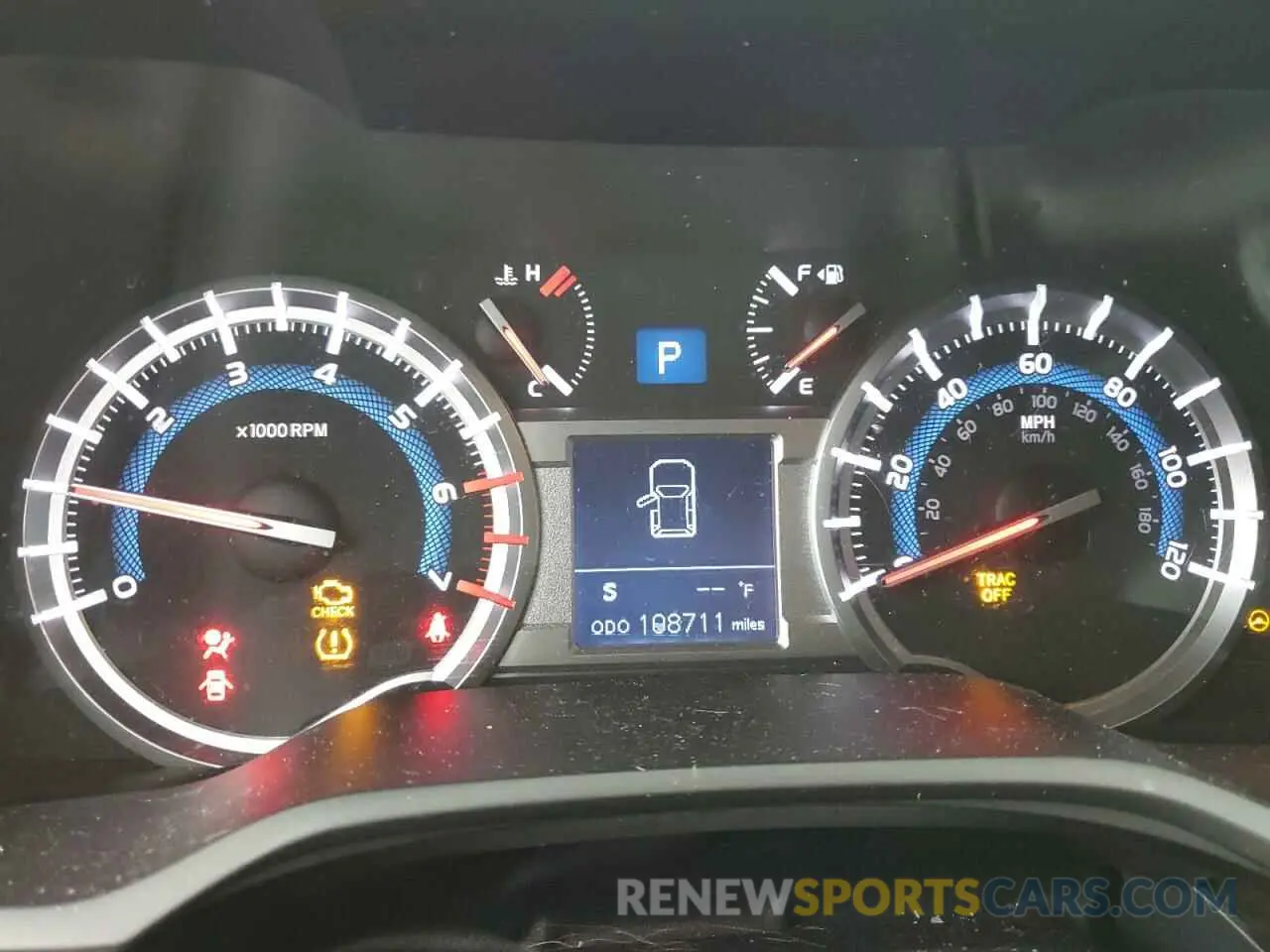 9 fotografías del automóvil dañado JTEBU5JR4G5374272 TOYOTA 4RUNNER 2016